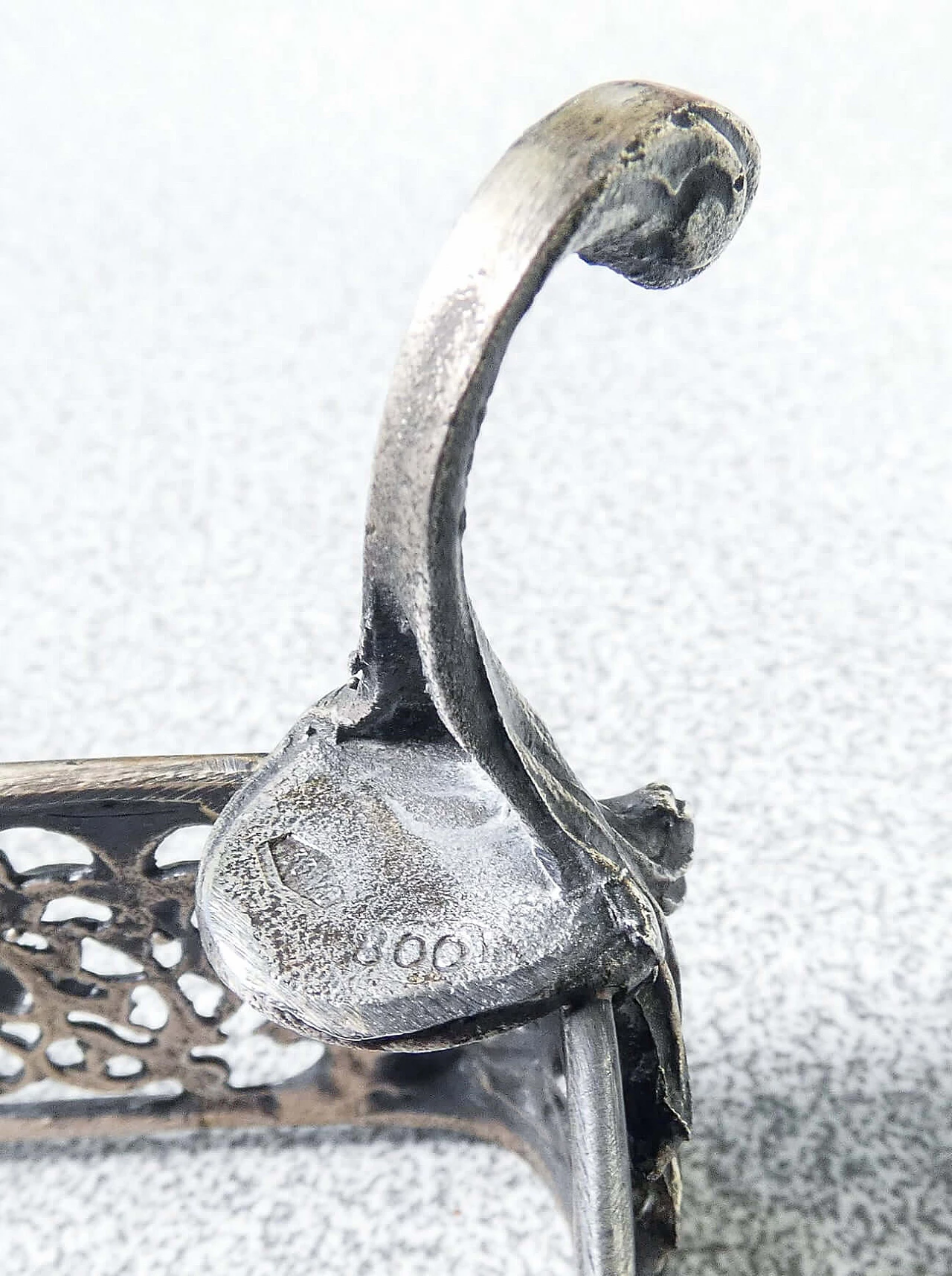 Portacenere e portasigarette in argento 800 e cristallo di Argenteria F.lli Passera, anni '50 8