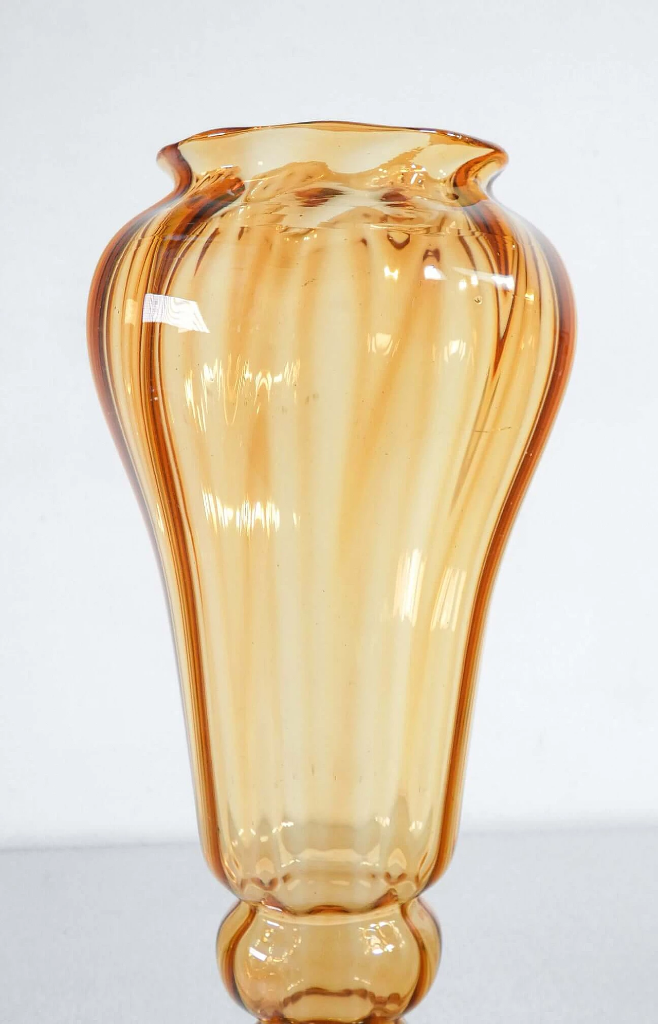 Blown glass vase by Vittorio Zecchin for MVM Cappellin, 1920s 5
