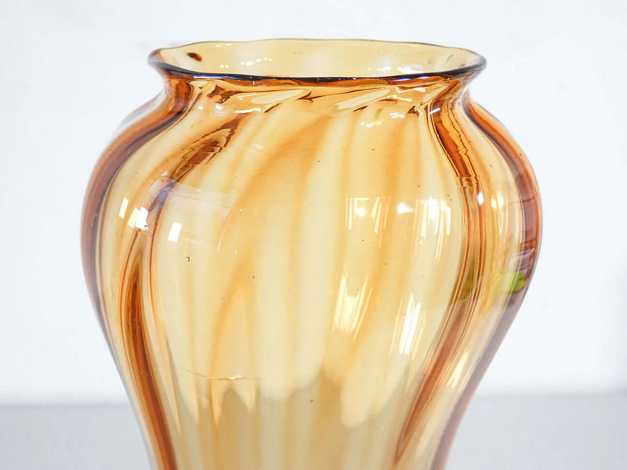 Blown glass vase by Vittorio Zecchin for MVM Cappellin, 1920s 6