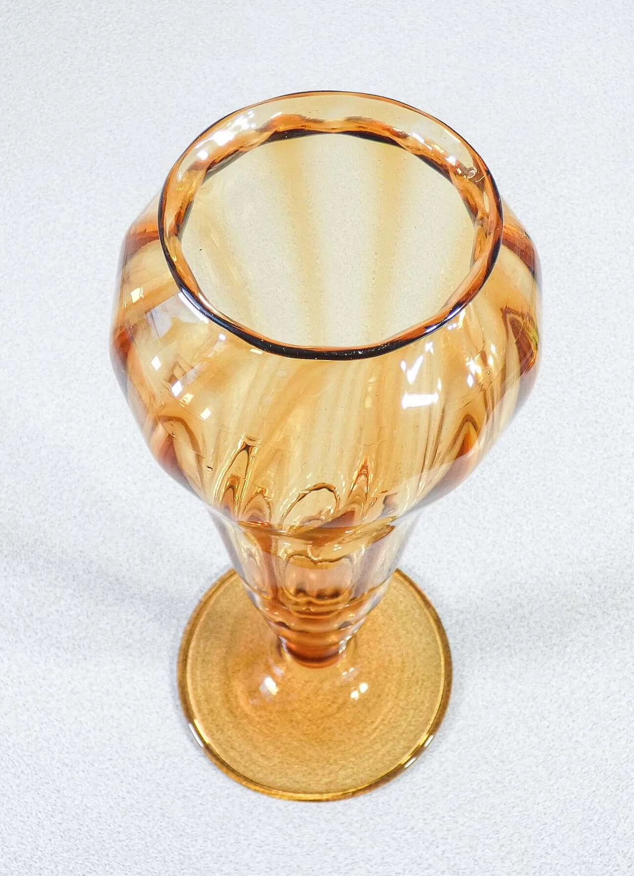 Blown glass vase by Vittorio Zecchin for MVM Cappellin, 1920s 7