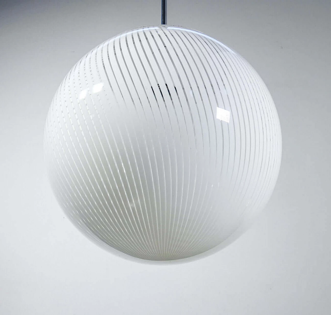 Lampadario Tessuto in vetro di Murano di Ludovico Diaz Des Santillana per Venini, anni '70 3