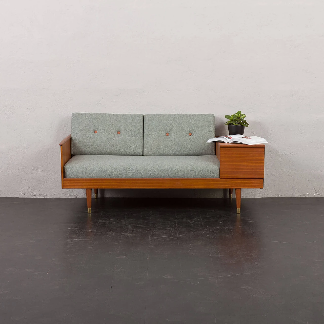 Scandinavian mahogany daybed attributed to Ingmar Relling, 1960s 1