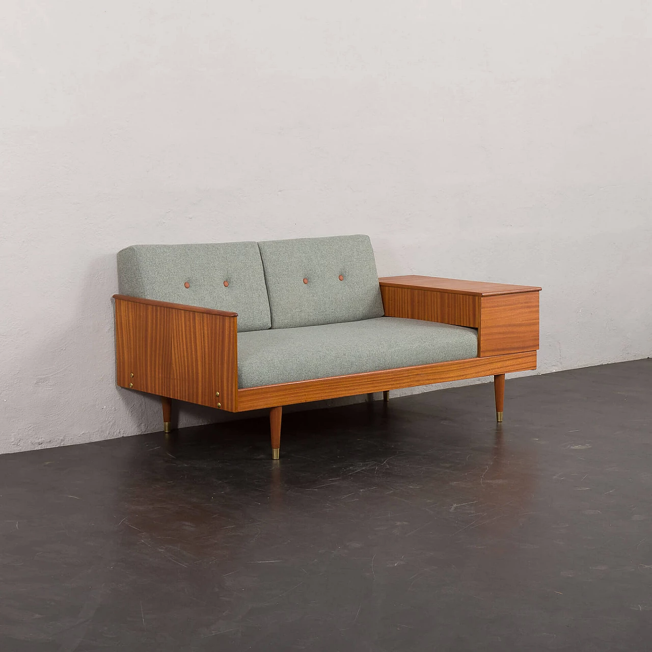Scandinavian mahogany daybed attributed to Ingmar Relling, 1960s 2