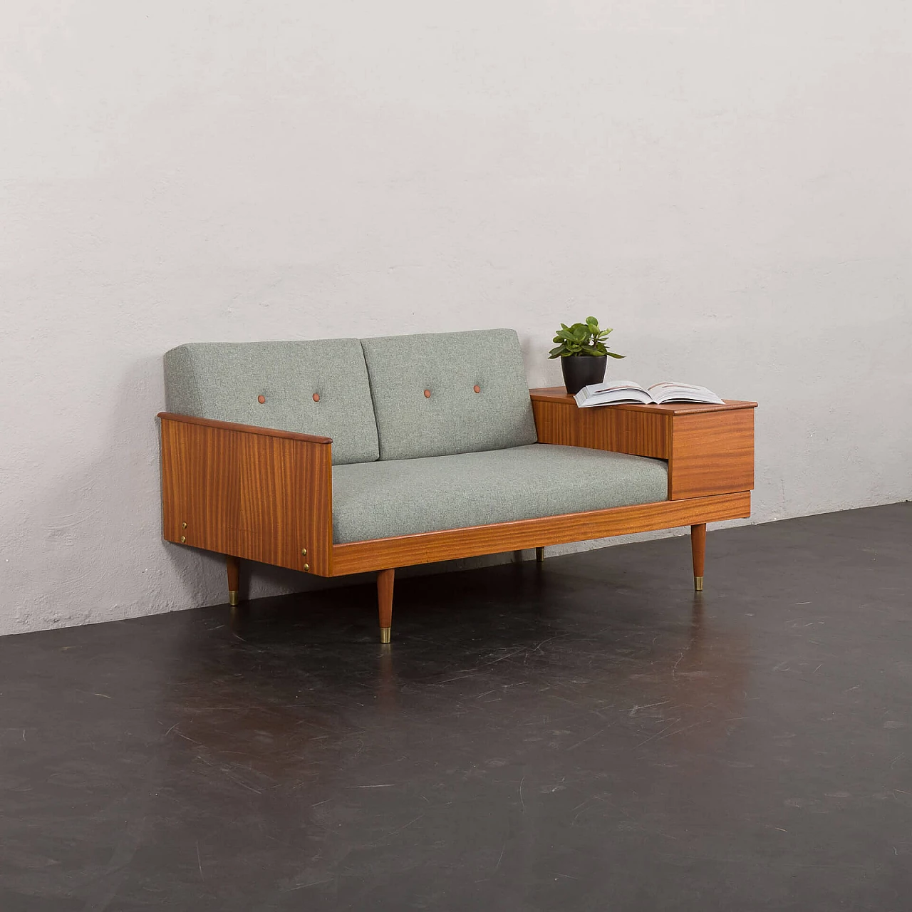 Scandinavian mahogany daybed attributed to Ingmar Relling, 1960s 3
