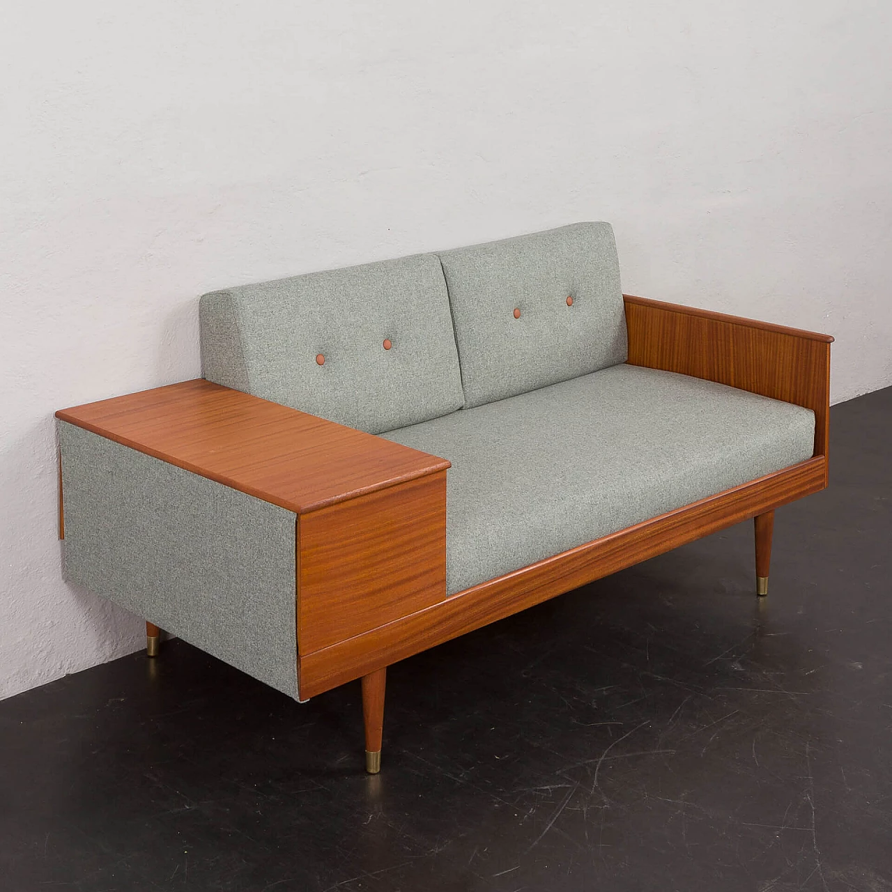 Scandinavian mahogany daybed attributed to Ingmar Relling, 1960s 5