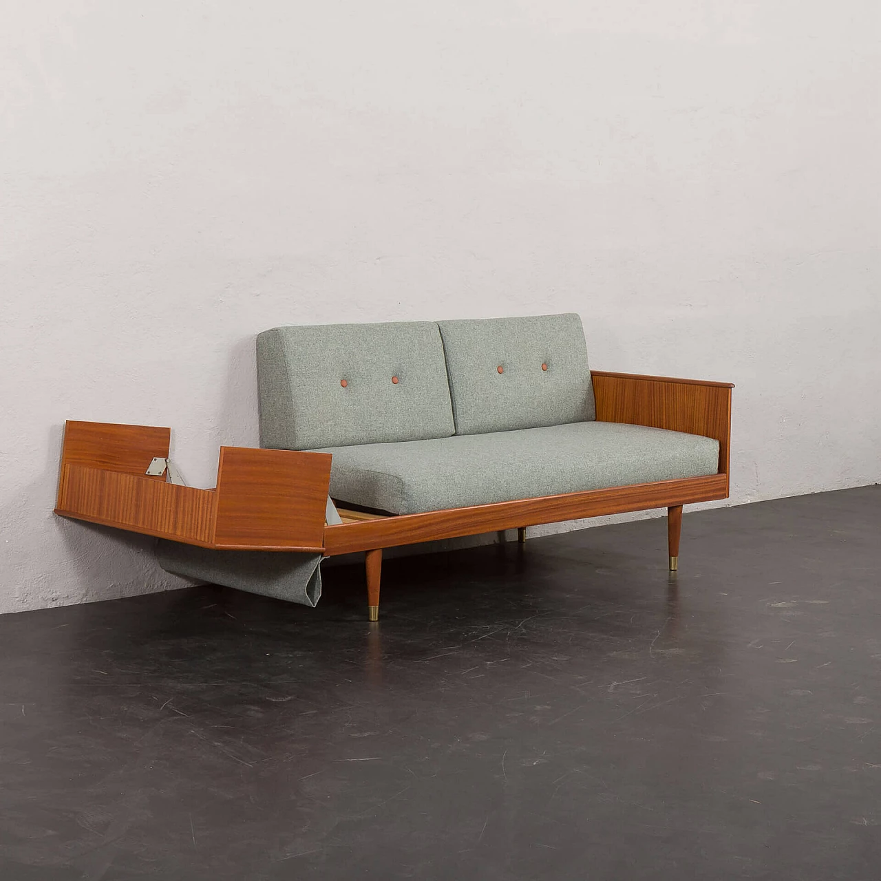 Scandinavian mahogany daybed attributed to Ingmar Relling, 1960s 8