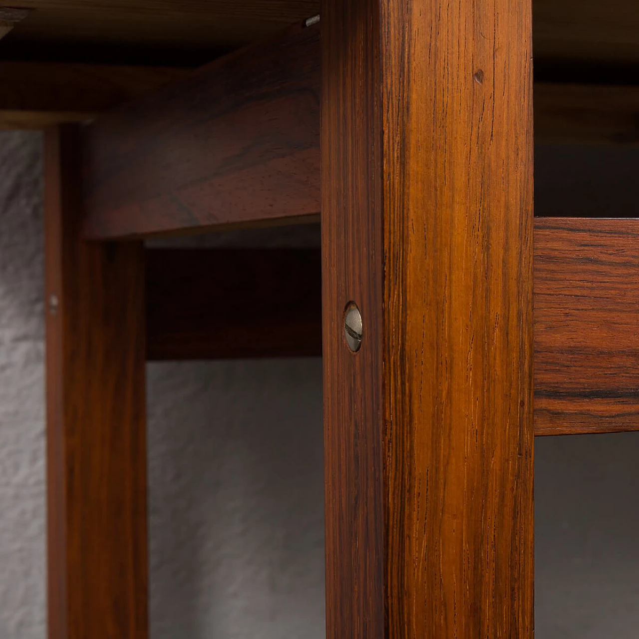 Scandinavian rosewood console table with four drawers, 1960s 12