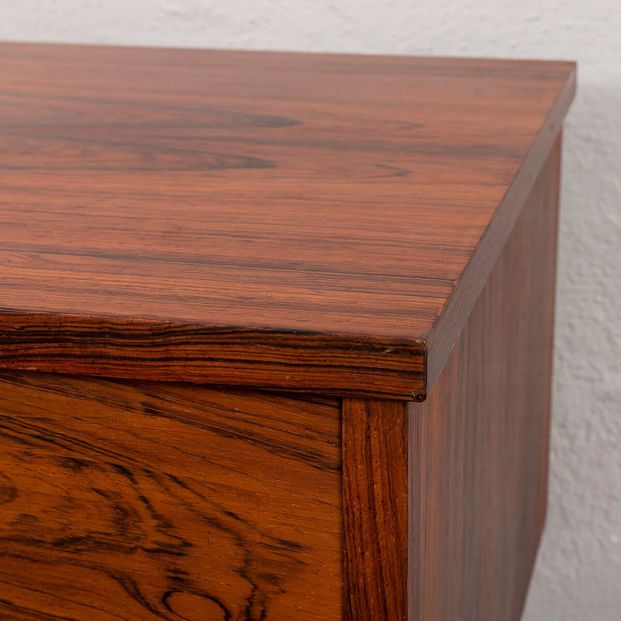 Scandinavian rosewood console table with four drawers, 1960s 14