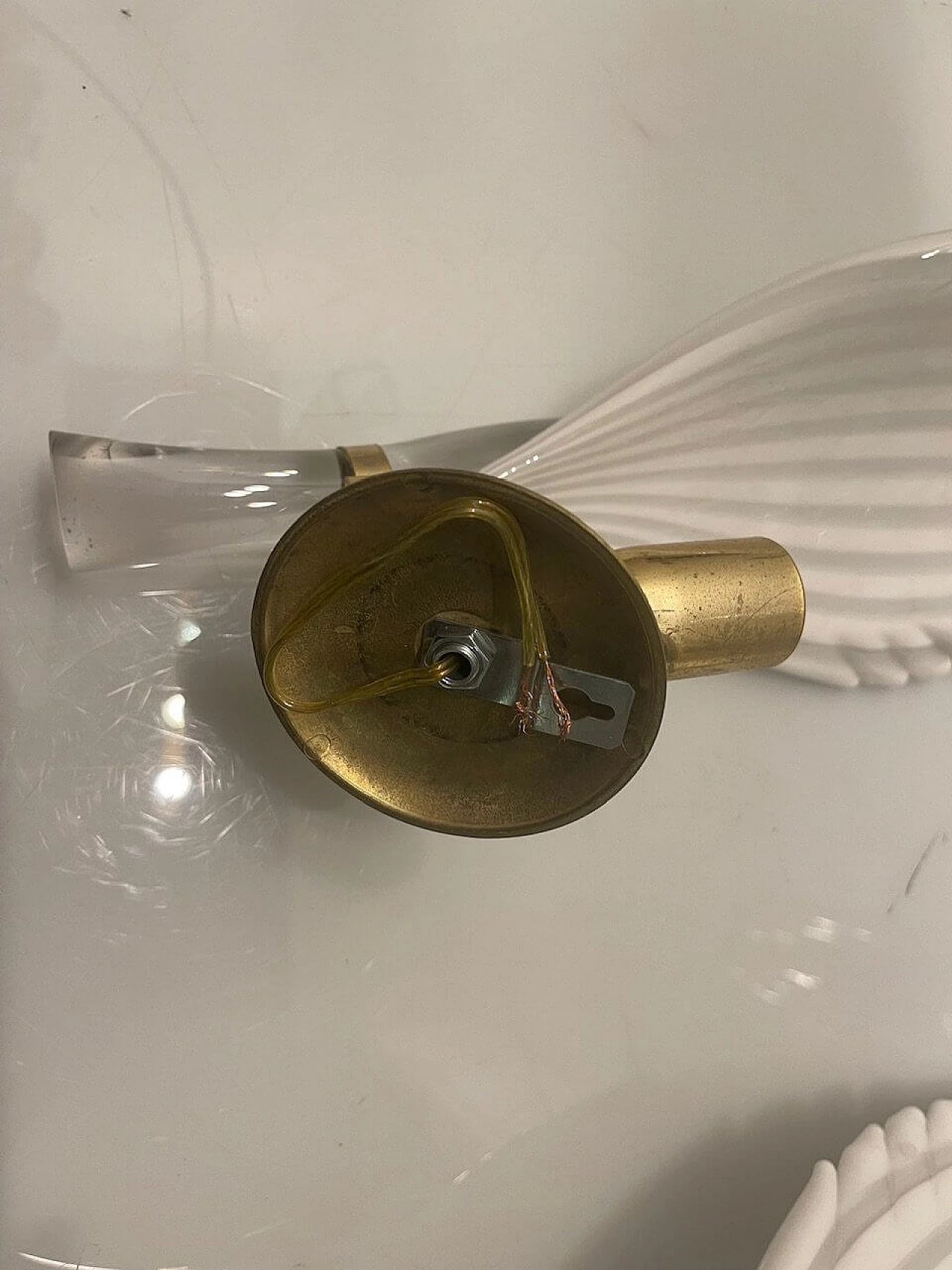 Pair of Murano glass wall lights by Archimede Seguso, 1960s 9
