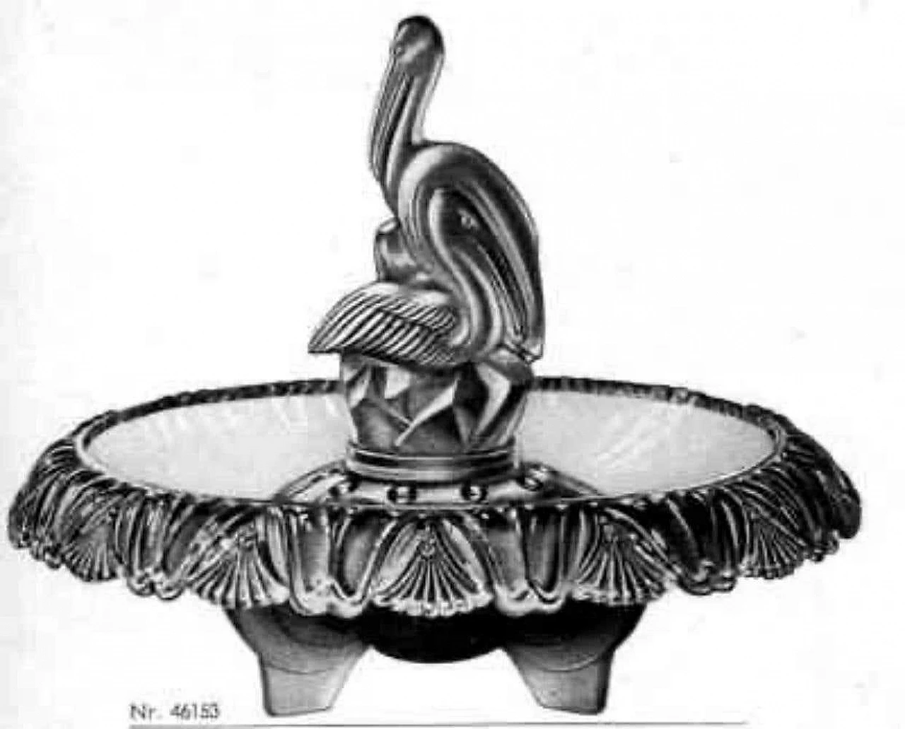 Topaz-Violet Cloud glass bowl by Walther, 1930s 10