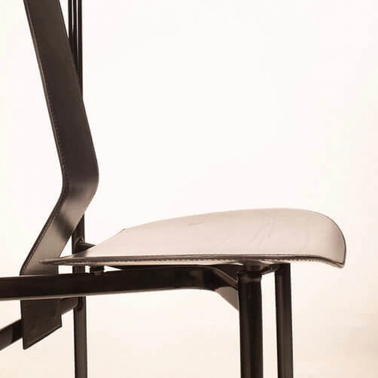 4 Irma chairs in enamelled steel by Achille Castiglioni for Zanotta, 1970s 2