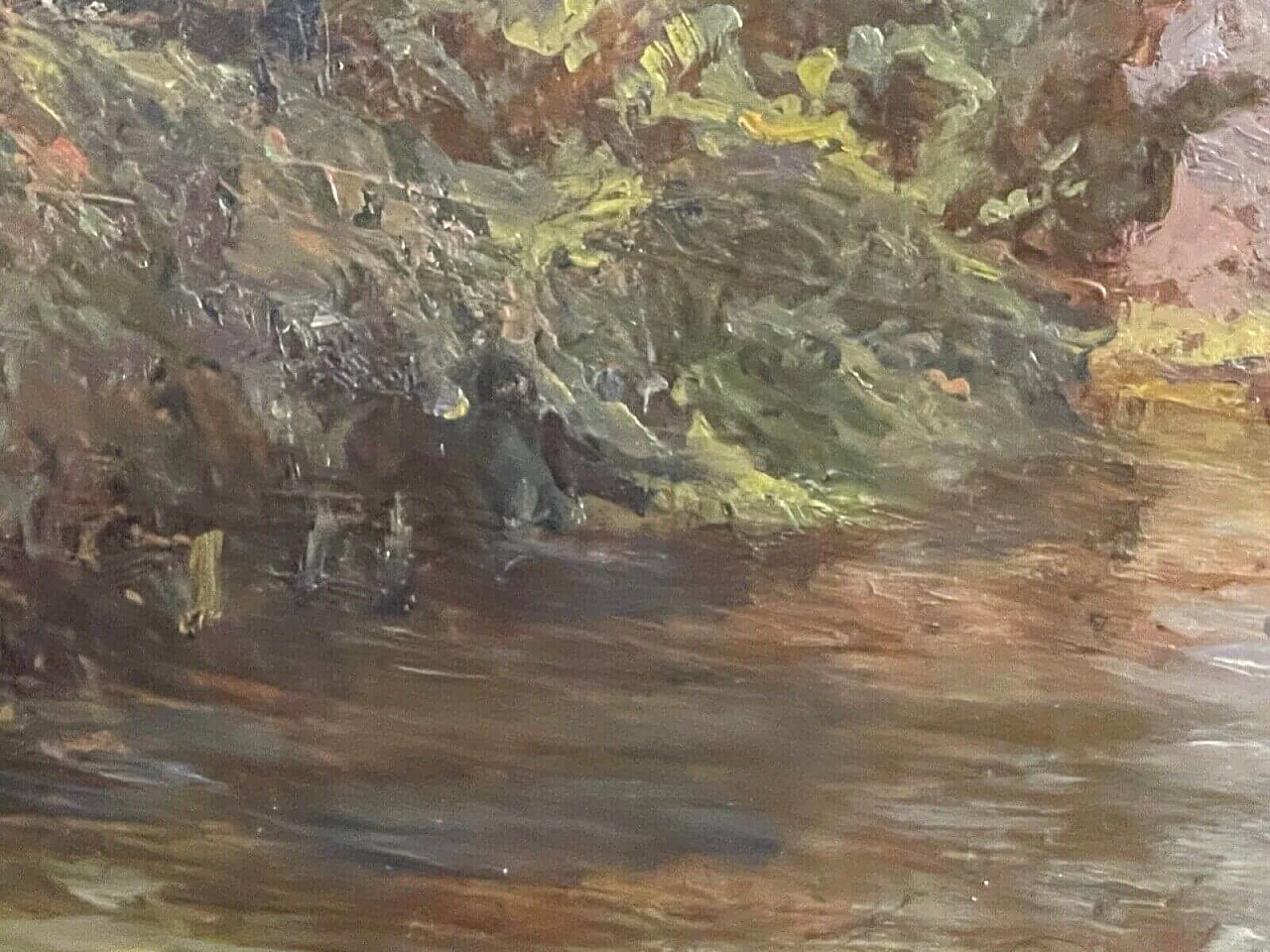 F. Gibelli, Paesaggio, olio su tavola, anni '30 5