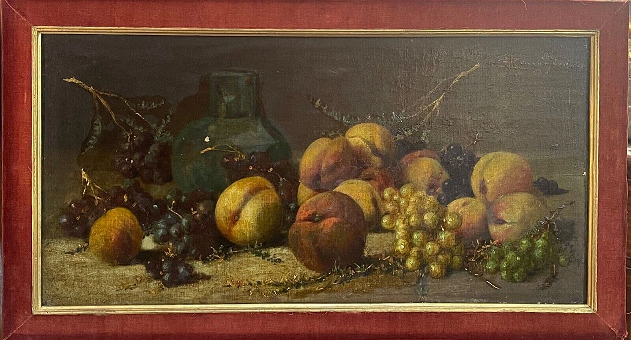 M. Ronaghini, Still life, oil on panel, early 20th century 1