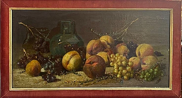 M. Ronaghini, Still life, oil on panel, early 20th century