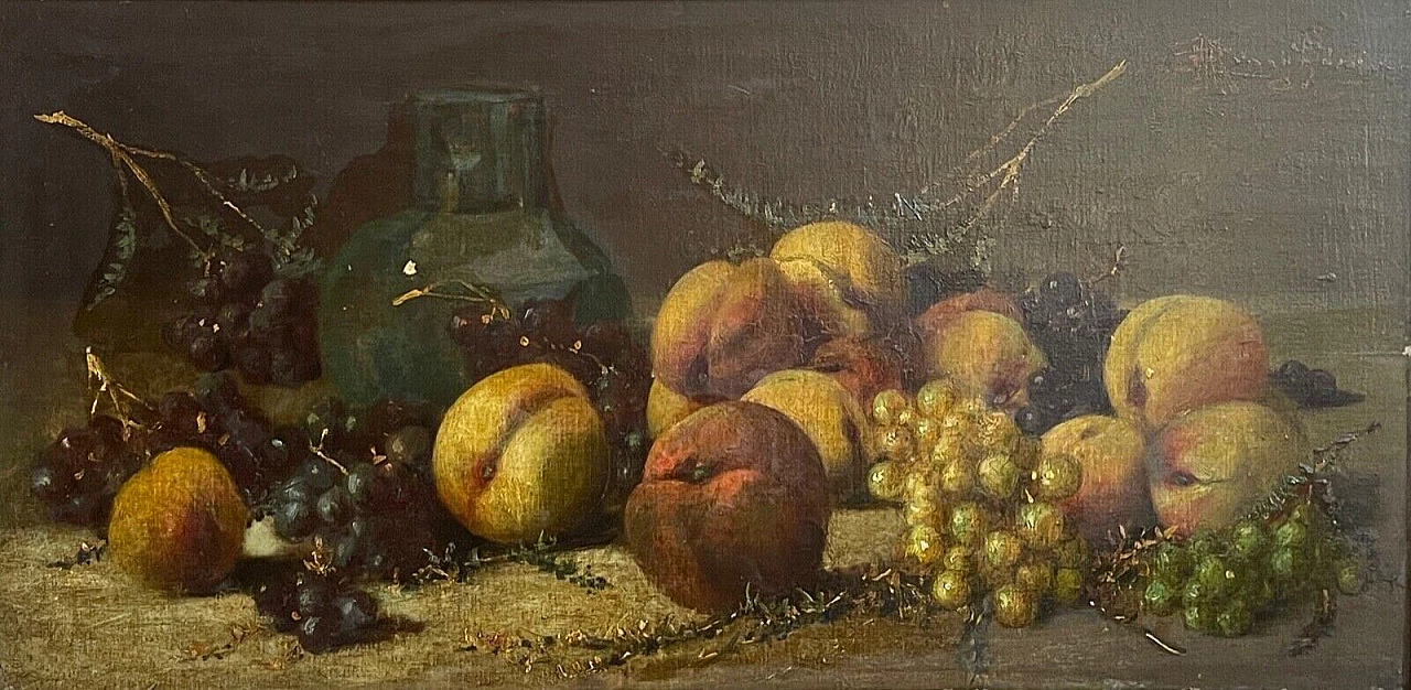 M. Ronaghini, Still life, oil on panel, early 20th century 2
