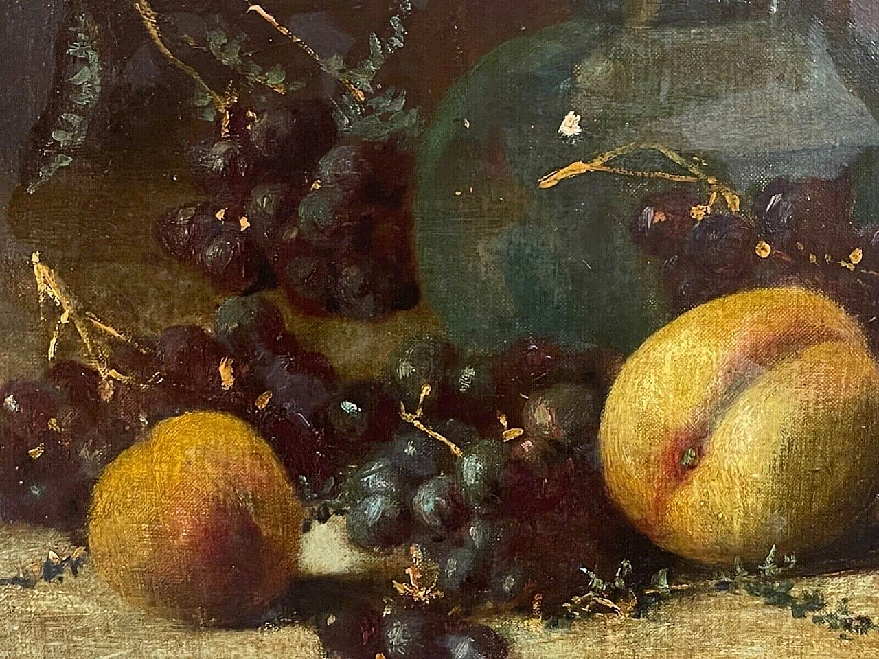M. Ronaghini, Still life, oil on panel, early 20th century 4