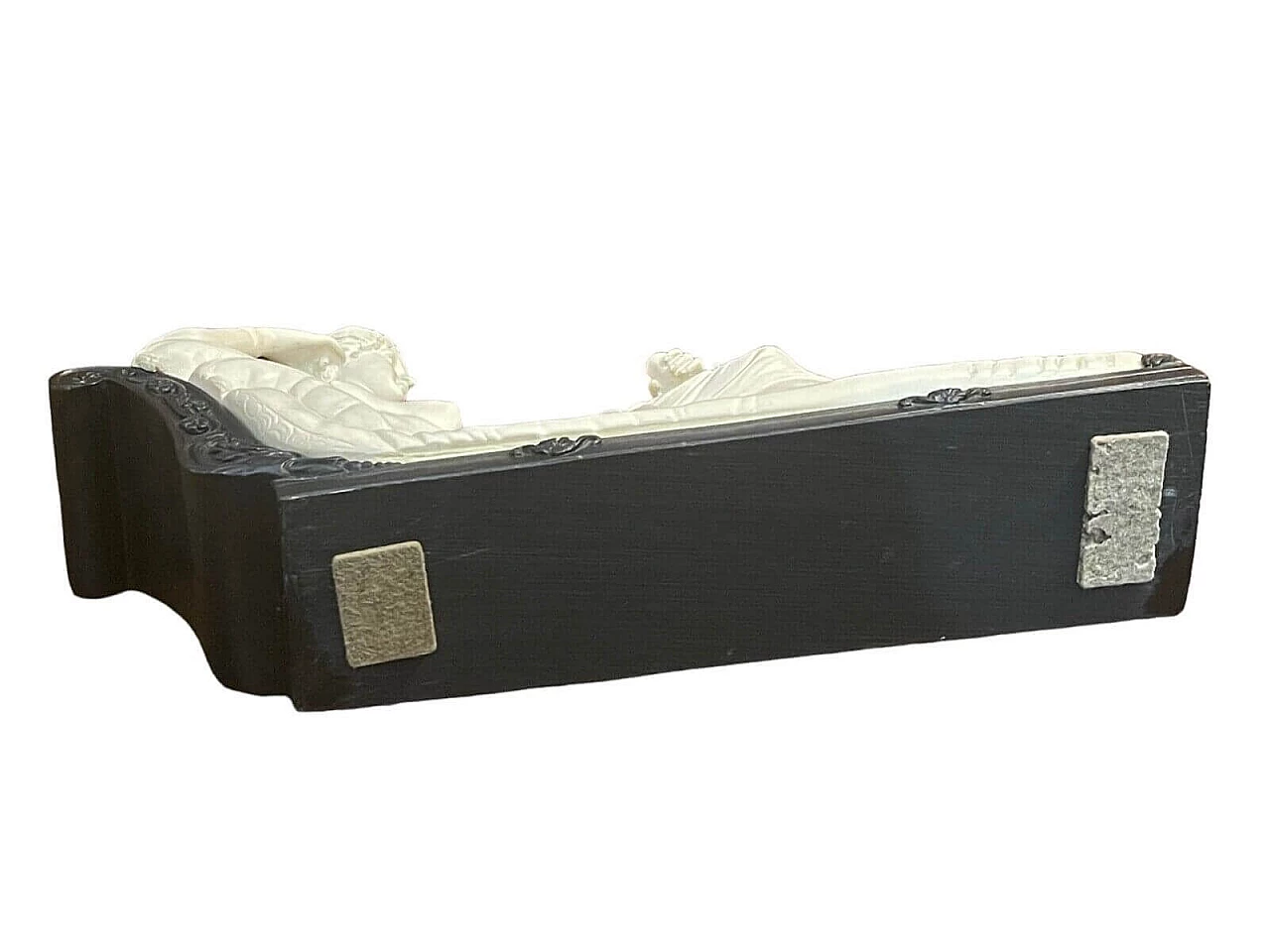 Gino Ruggeri, Paolina Bonaparte, scultura in alabastro con base in legno 7