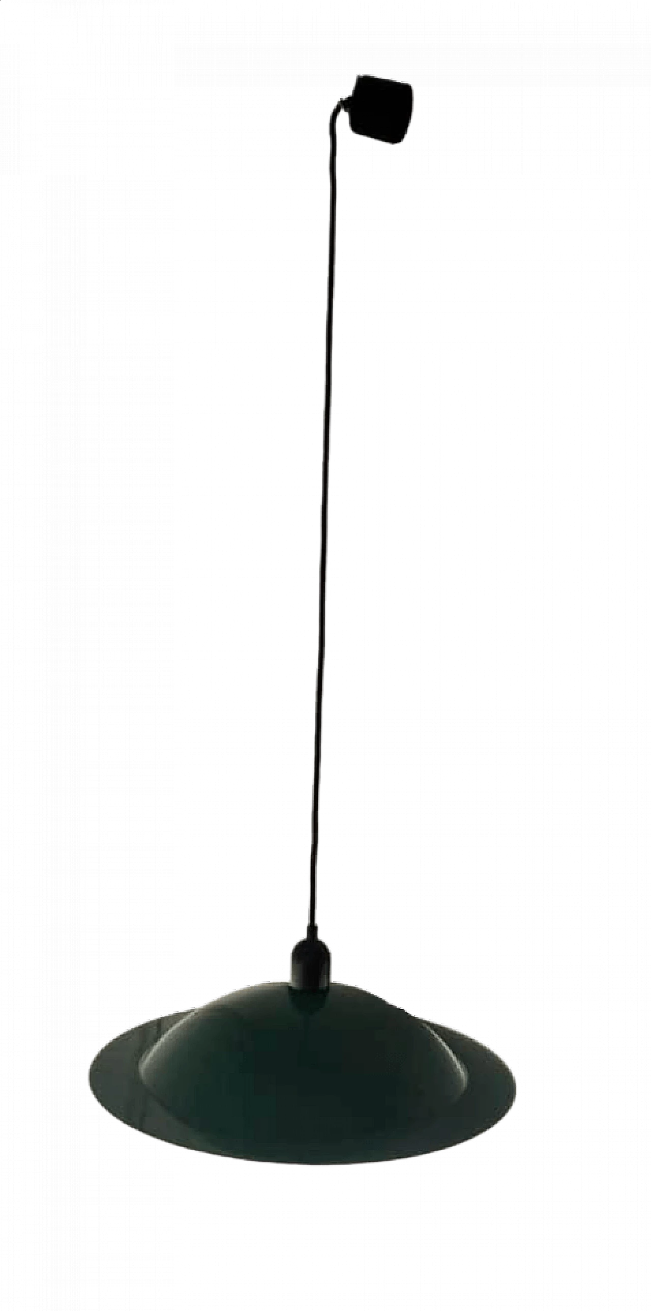 Lampada a sospensione in metallo smaltato verde di Stilnovo, anni '80 7