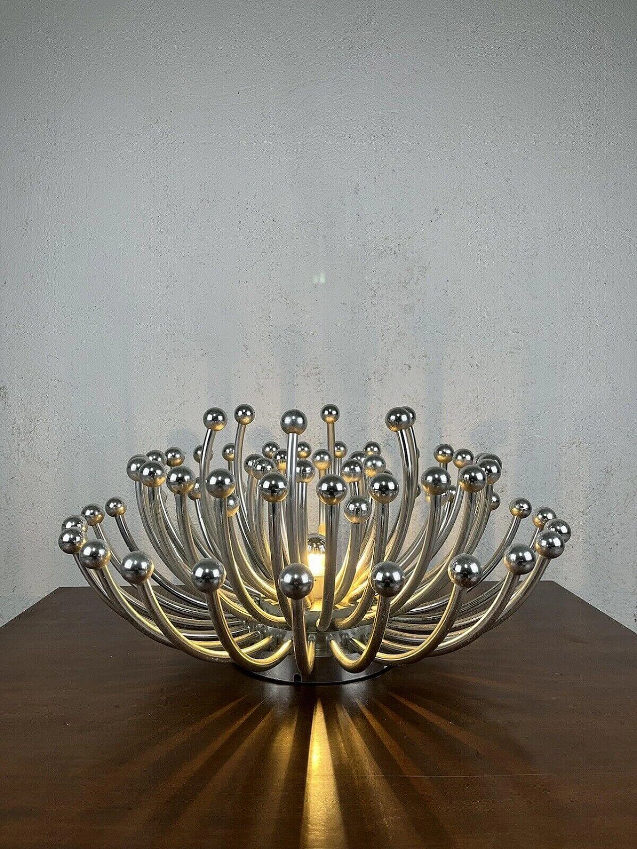 Painted plastic Pistillo chandelier by Studio Tetrach for Valenti, 1970s 1