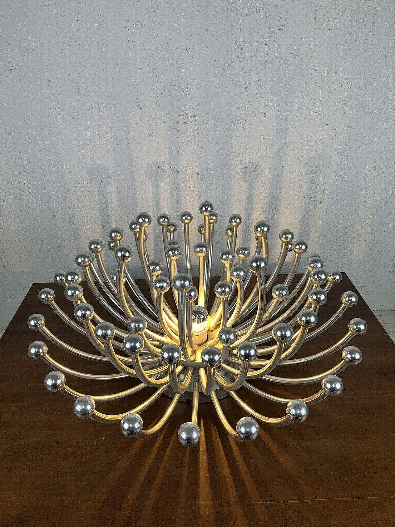 Painted plastic Pistillo chandelier by Studio Tetrach for Valenti, 1970s 2