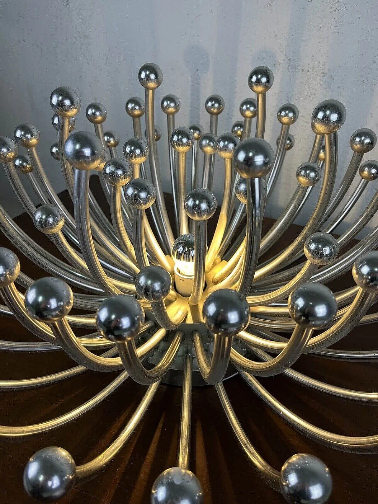 Painted plastic Pistillo chandelier by Studio Tetrach for Valenti, 1970s 3