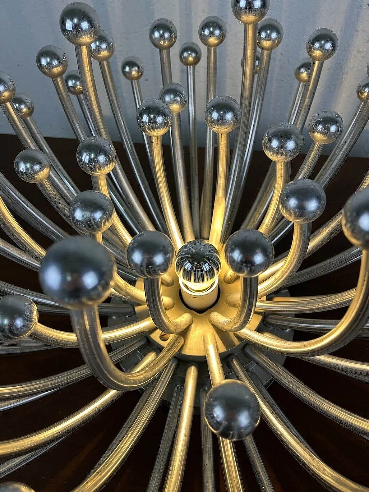 Painted plastic Pistillo chandelier by Studio Tetrach for Valenti, 1970s 6