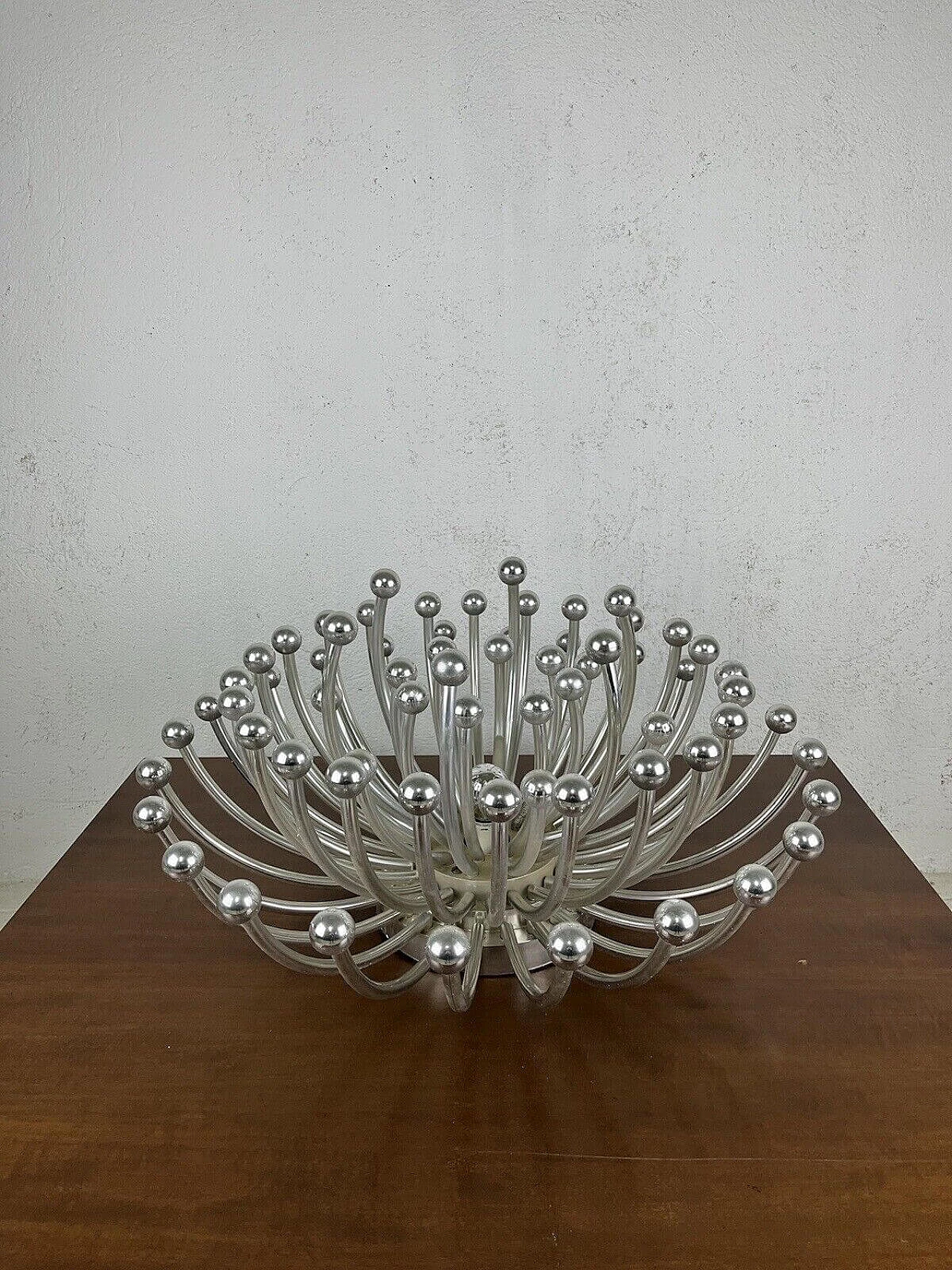 Painted plastic Pistillo chandelier by Studio Tetrach for Valenti, 1970s 7