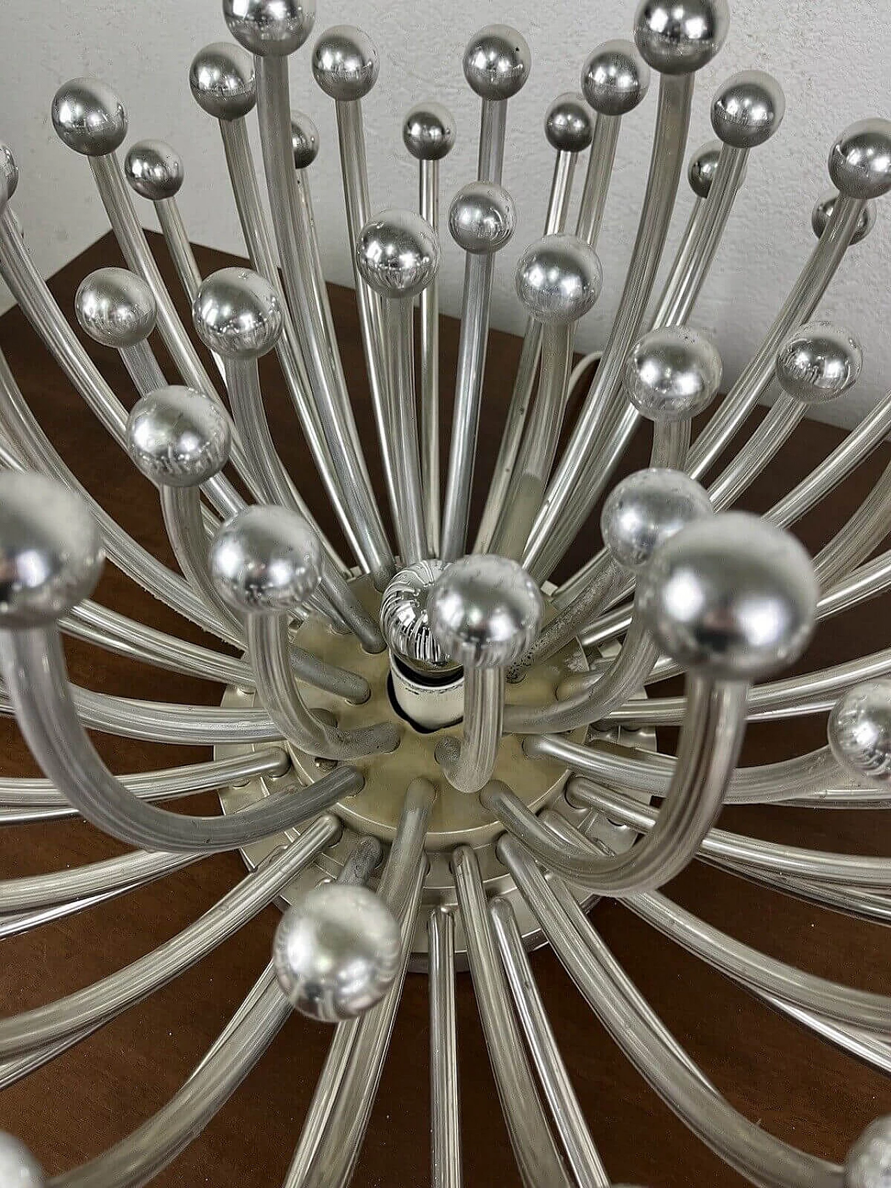 Painted plastic Pistillo chandelier by Studio Tetrach for Valenti, 1970s 9