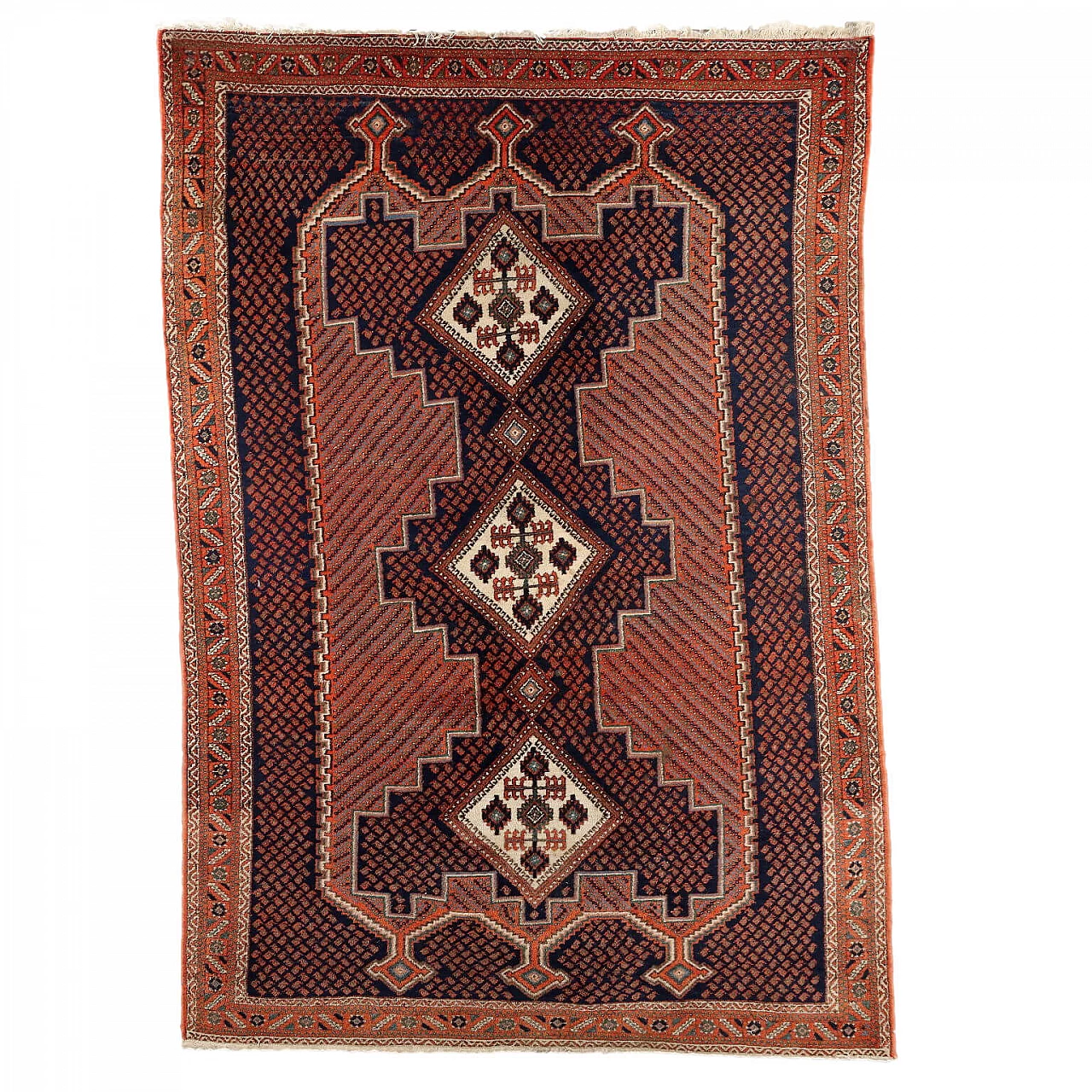 Afshar cotton and wool Iranian carpet 1