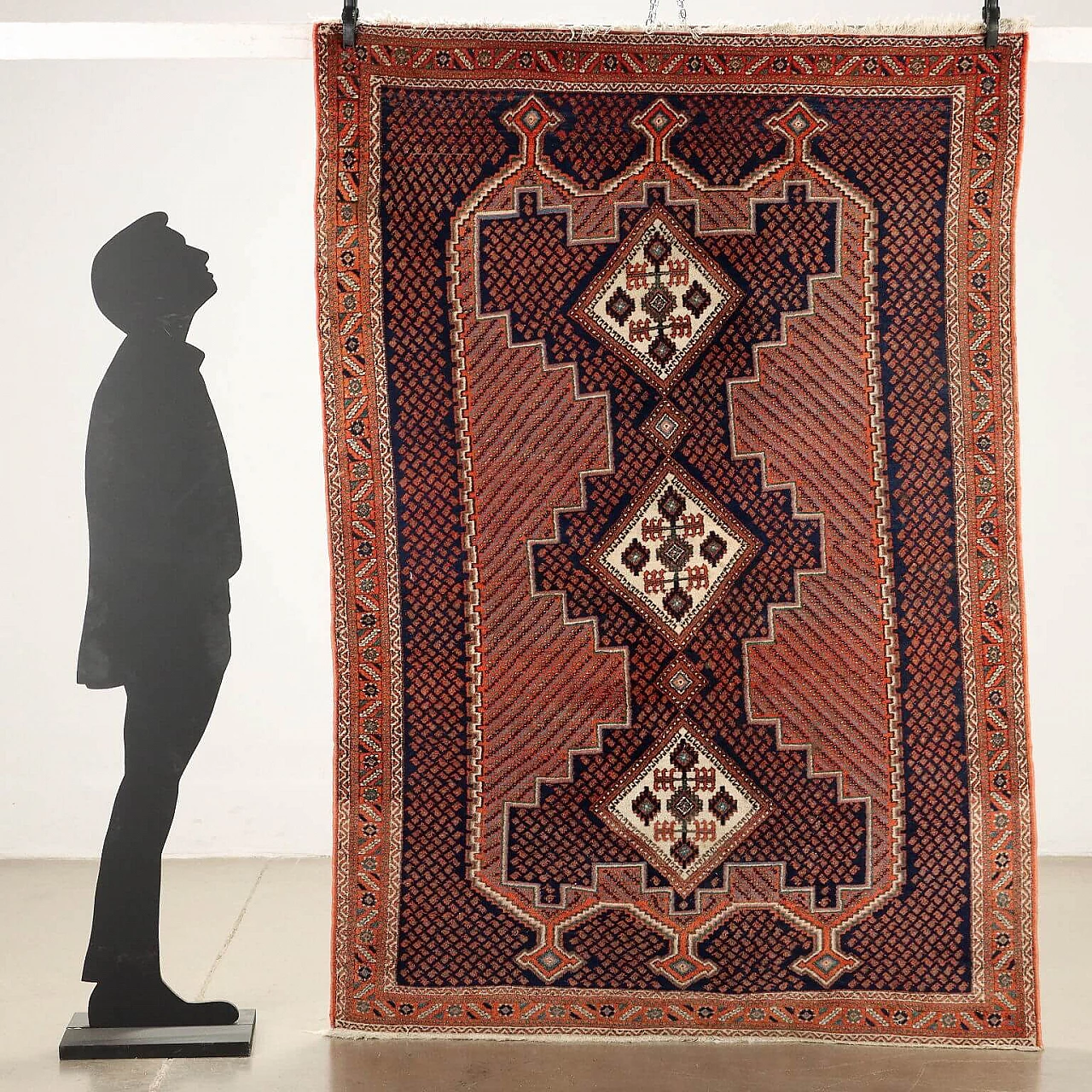 Afshar cotton and wool Iranian carpet 2