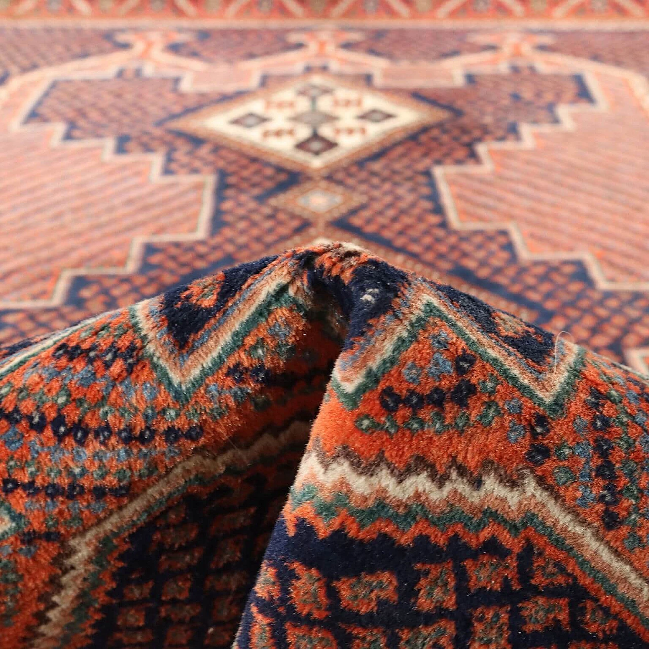 Afshar cotton and wool Iranian carpet 10