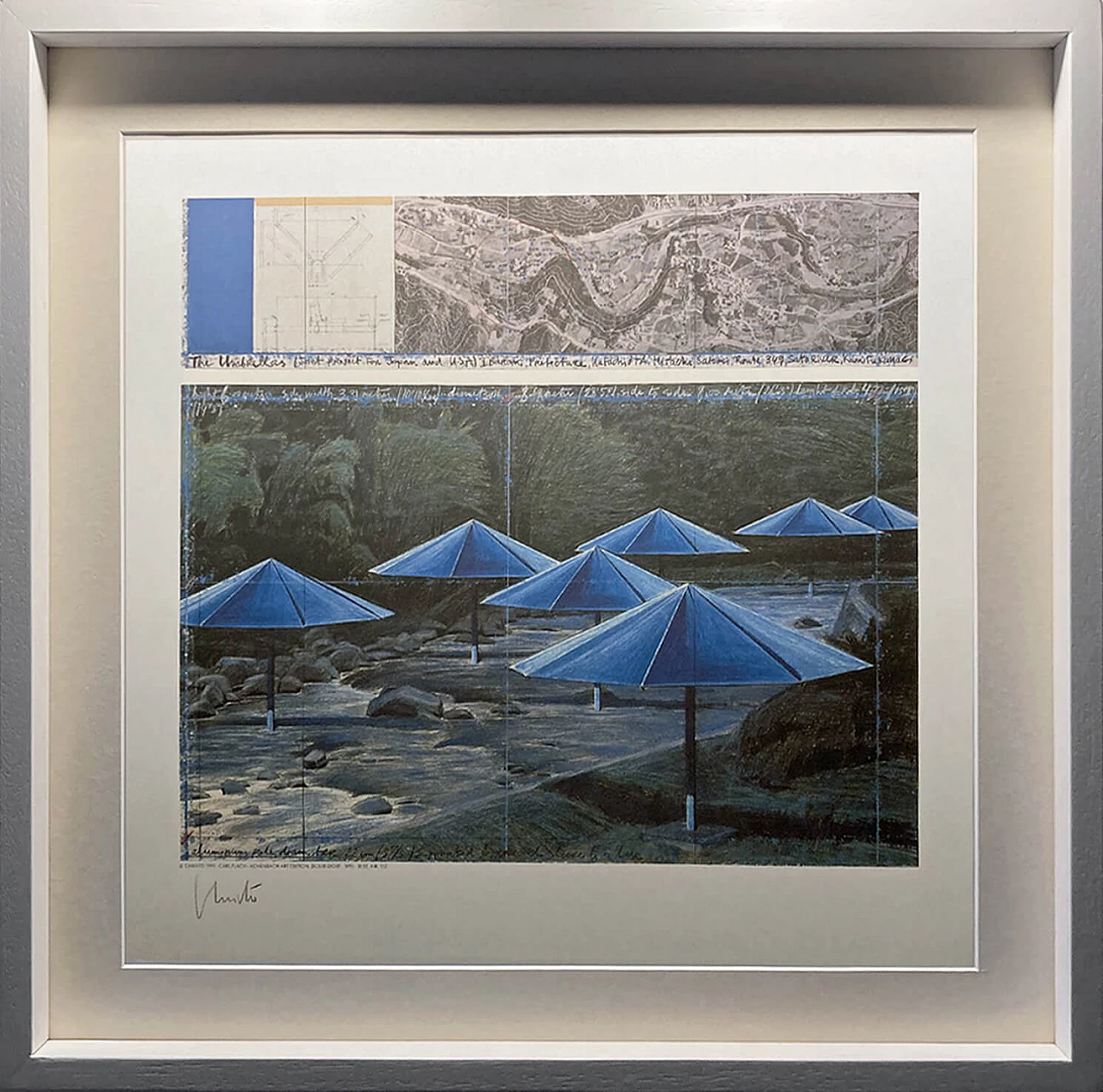 Christo, The Umbrellas - Joint Project for Japan and USA, litografia, 1991 25