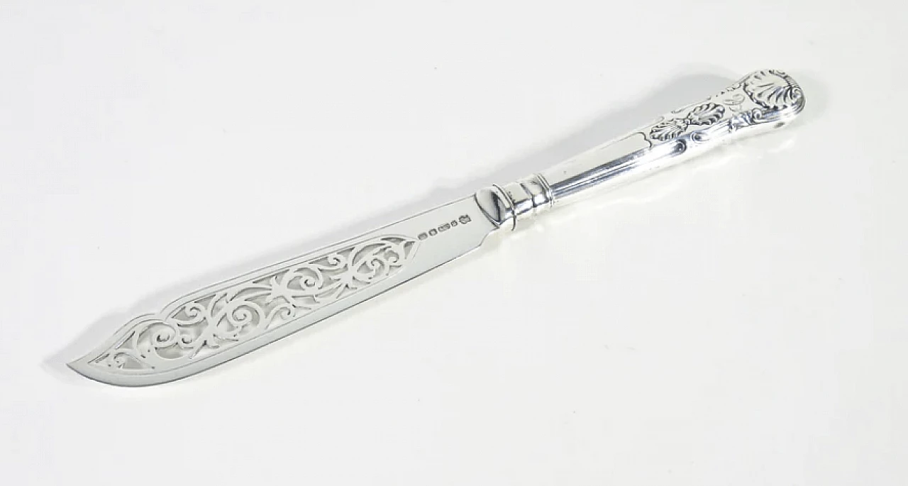 24 Posate da pesce in silverplate con custodia in legno, '800 2