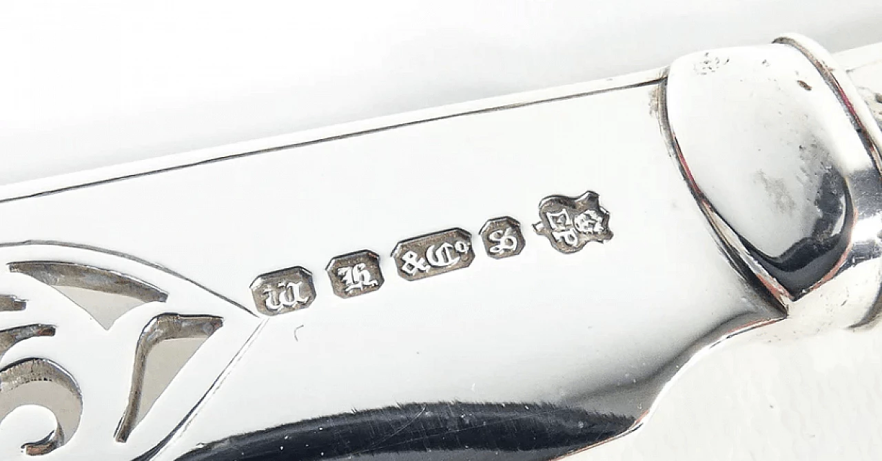 24 Posate da pesce in silverplate con custodia in legno, '800 3