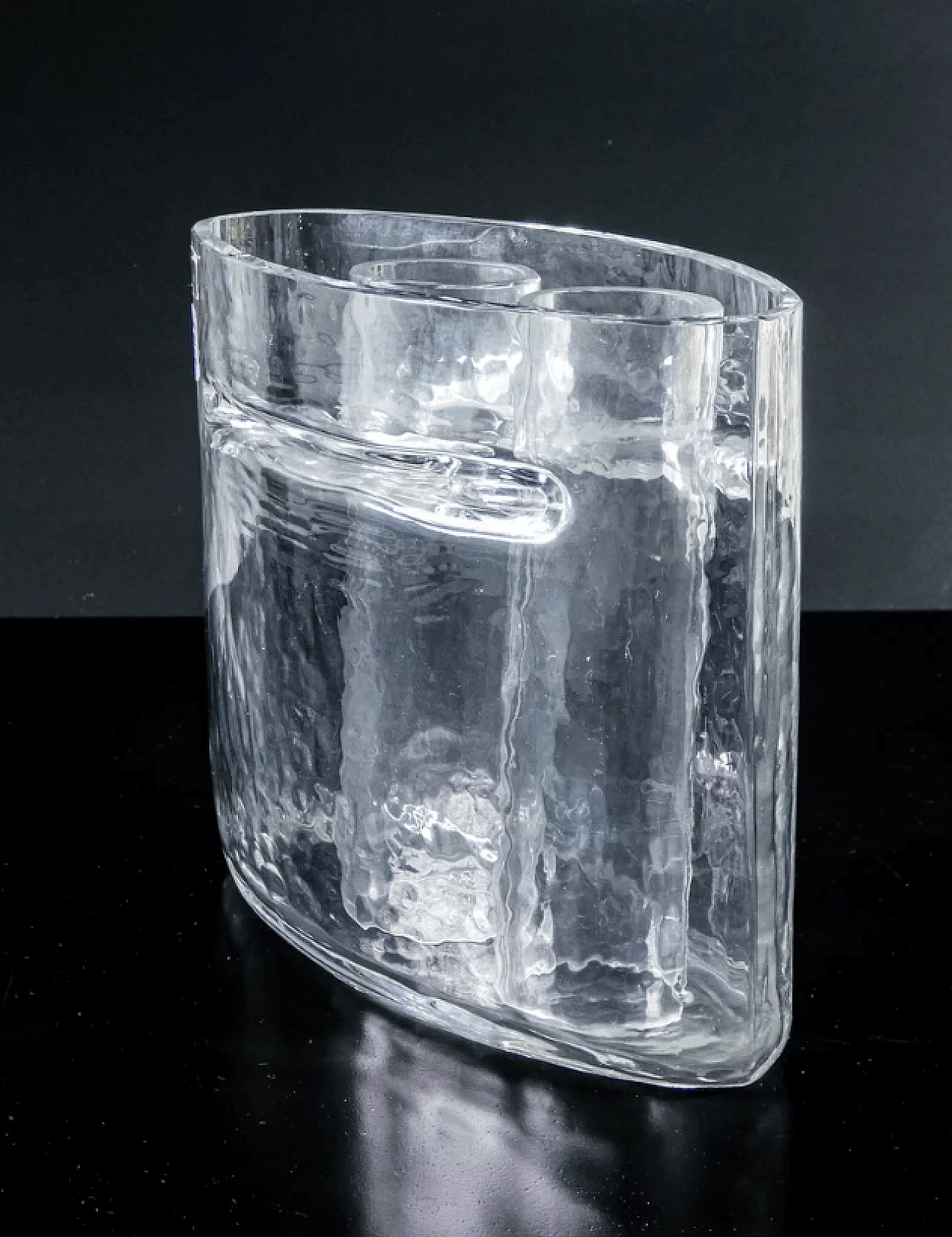 Pair of sonorous glass vases by Alfredo Barbini, 1970s 6