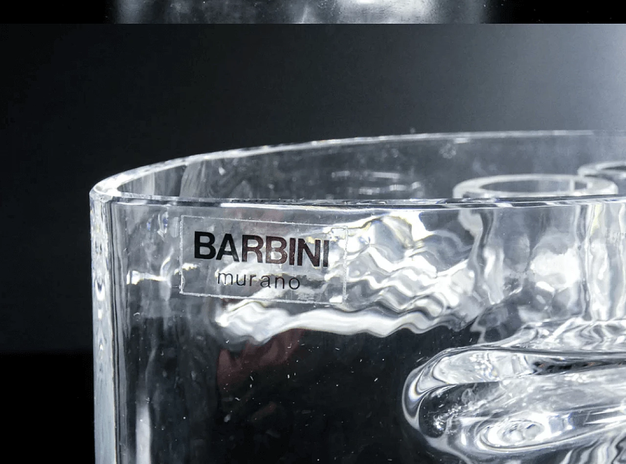 Coppia di vasi in vetro sonoro di Alfredo Barbini, anni '70 10
