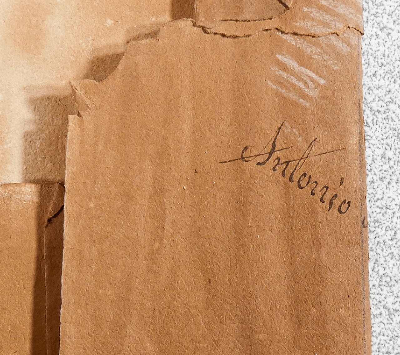 Antonio Barberis, Portrait of a Woman, pencil on paper, 19th century 6