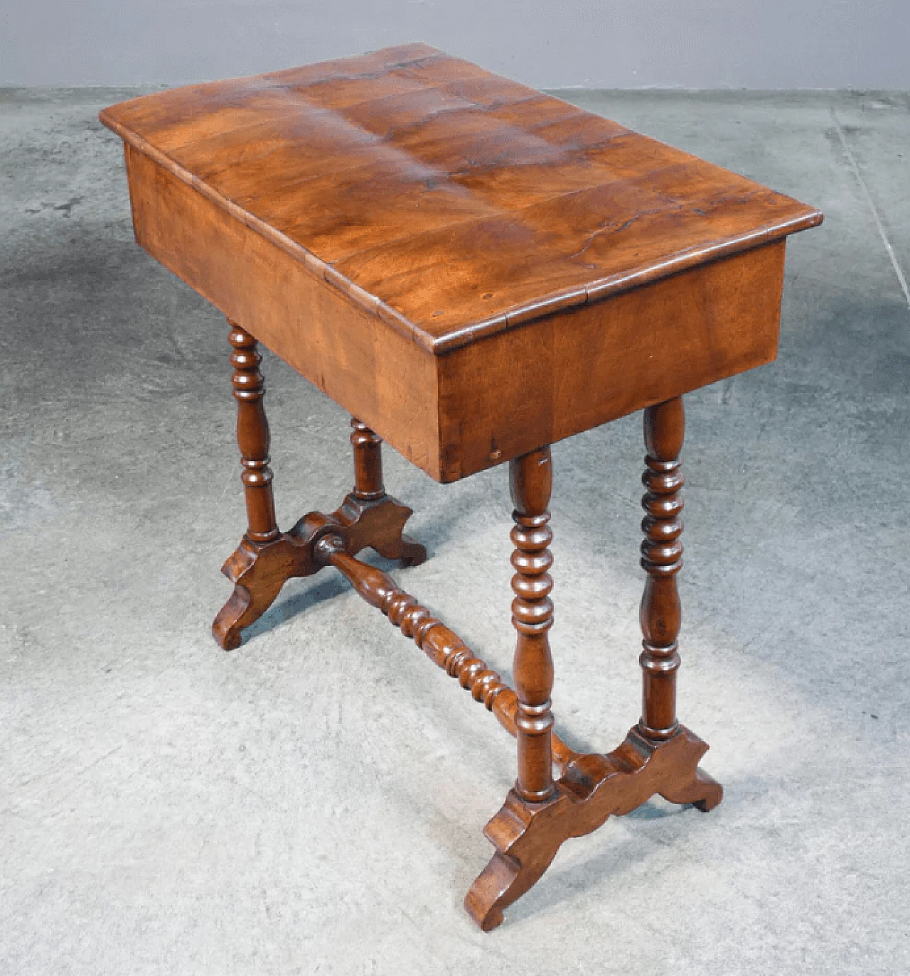 Work table with wooden front drawer, 19th century 9