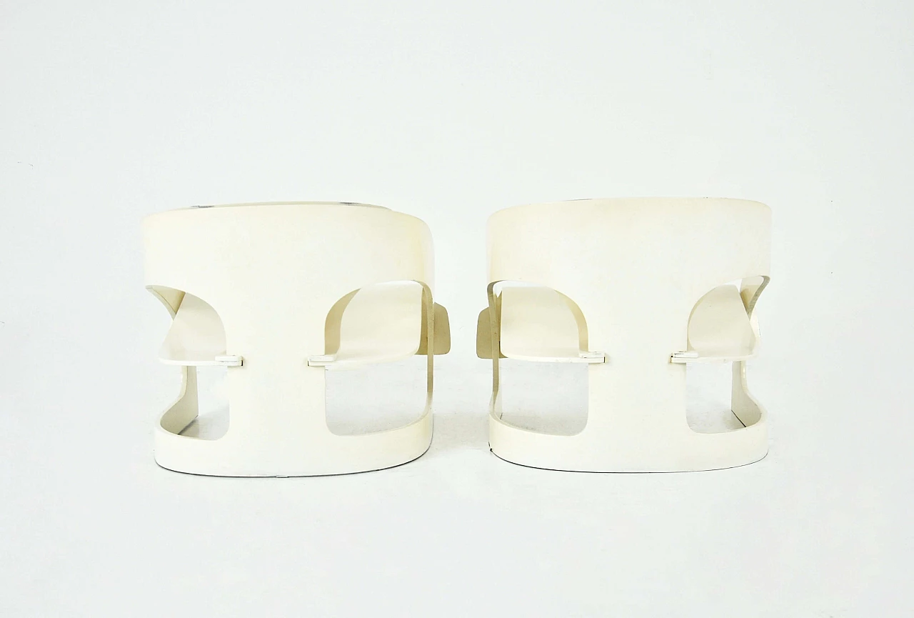 Pair of 4801 armchairs by Joe Colombo for Kartell, 1960s 5