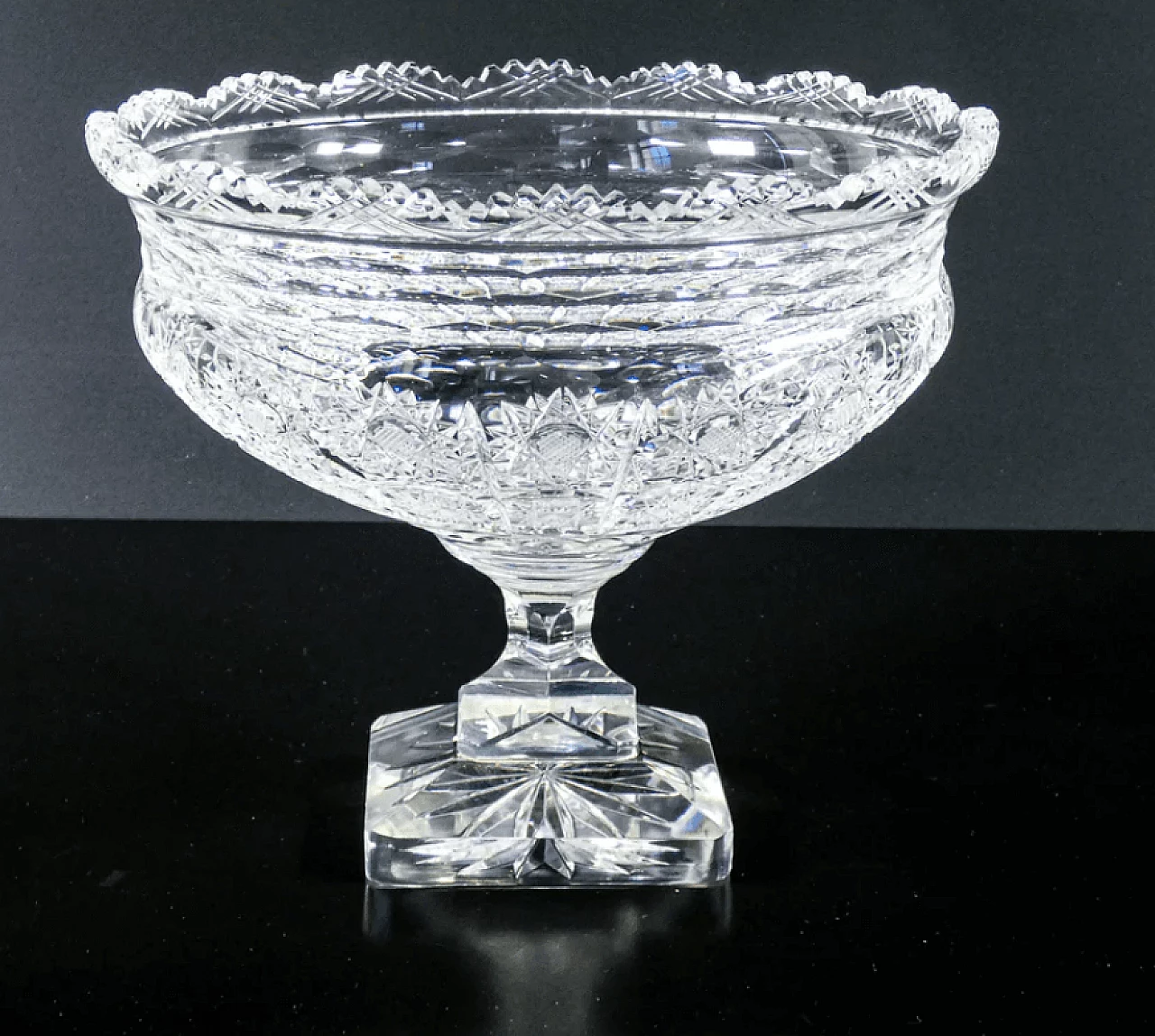 Coppa in cristallo di Boemia, metà '900 3