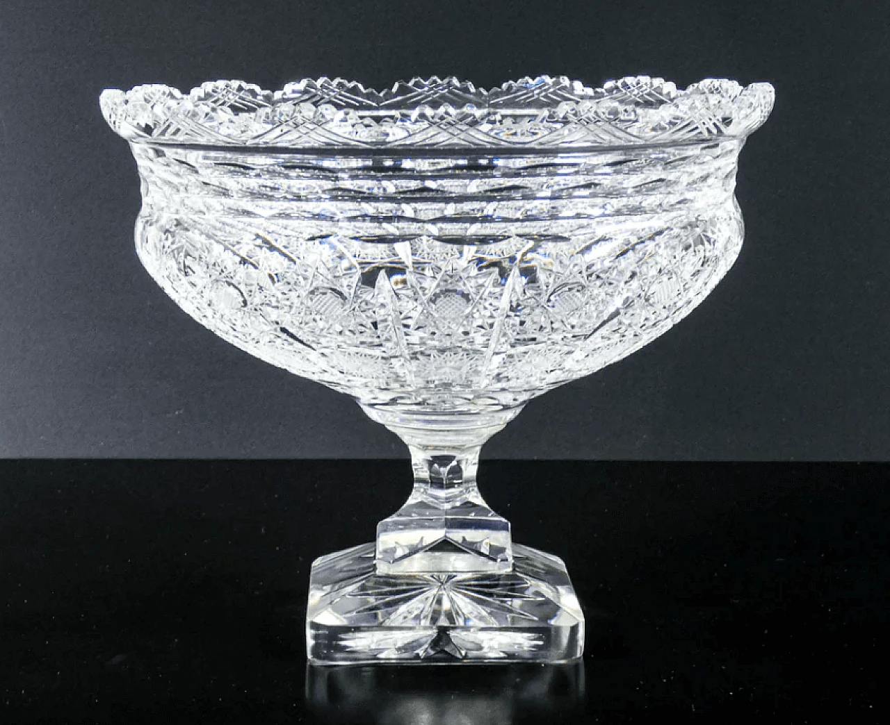 Coppa in cristallo di Boemia, metà '900 4