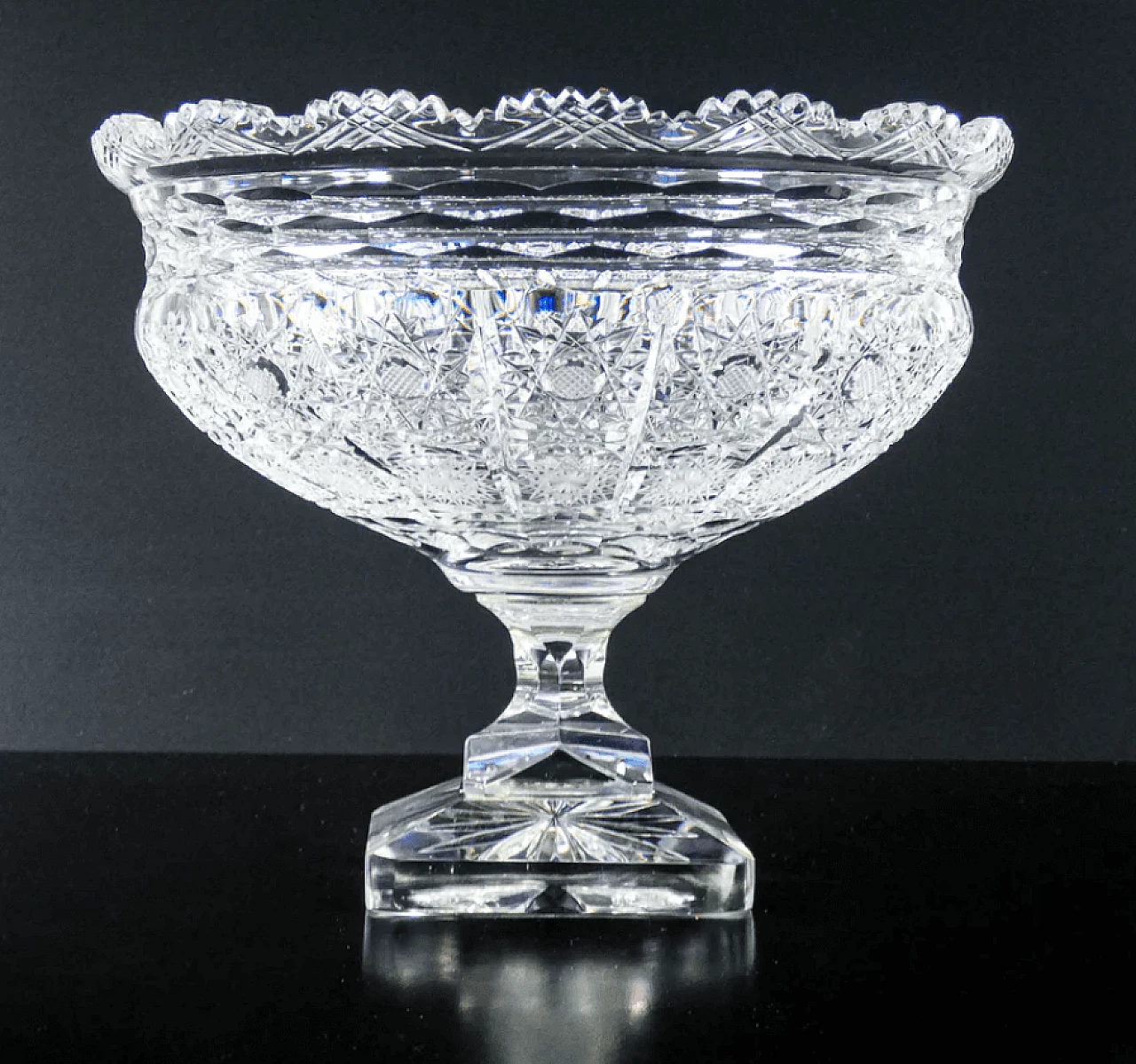 Coppa in cristallo di Boemia, metà '900 5