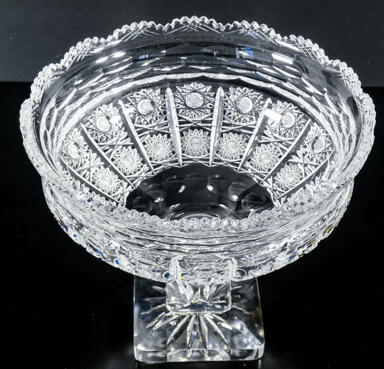 Coppa in cristallo di Boemia, metà '900 6