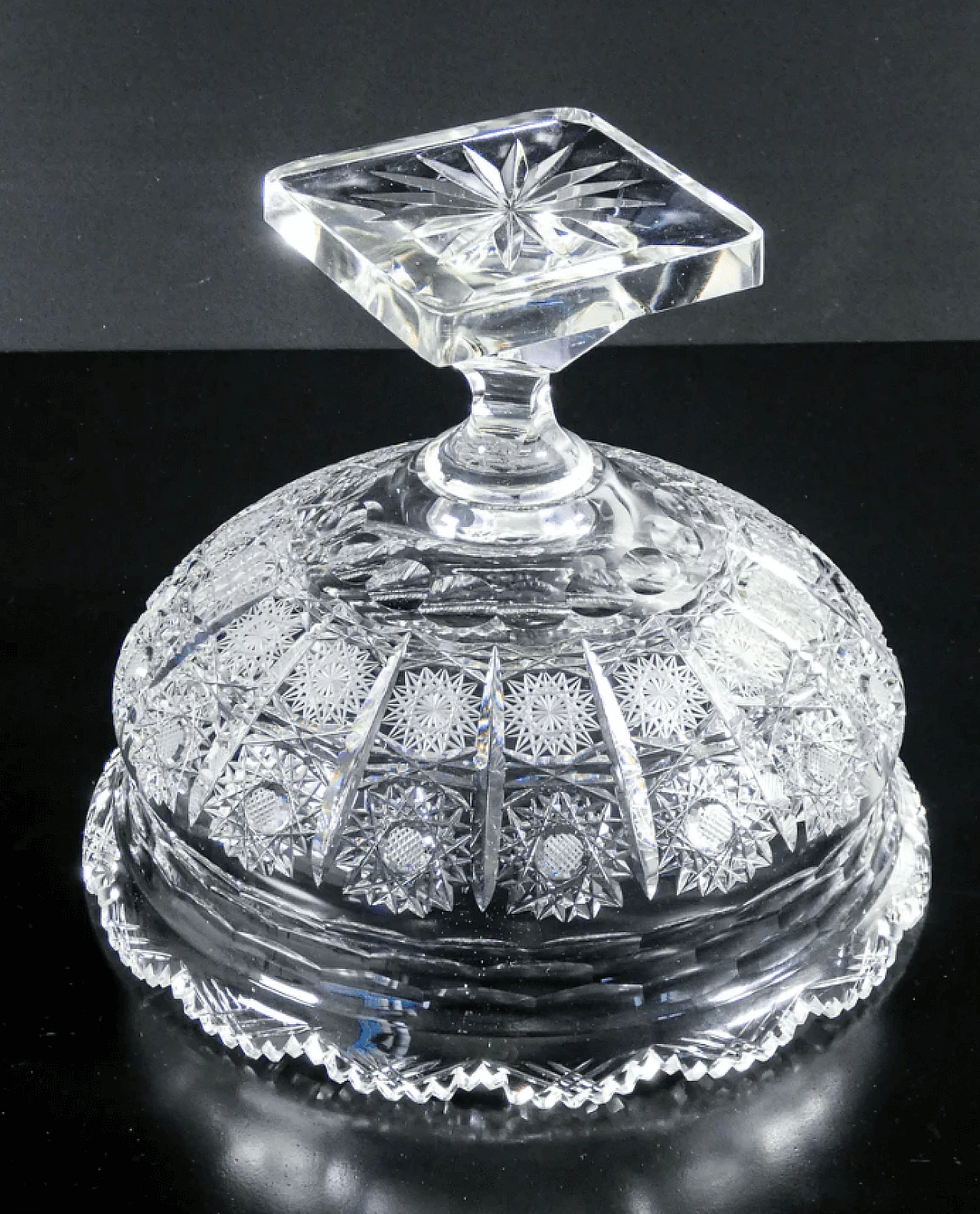 Coppa in cristallo di Boemia, metà '900 9