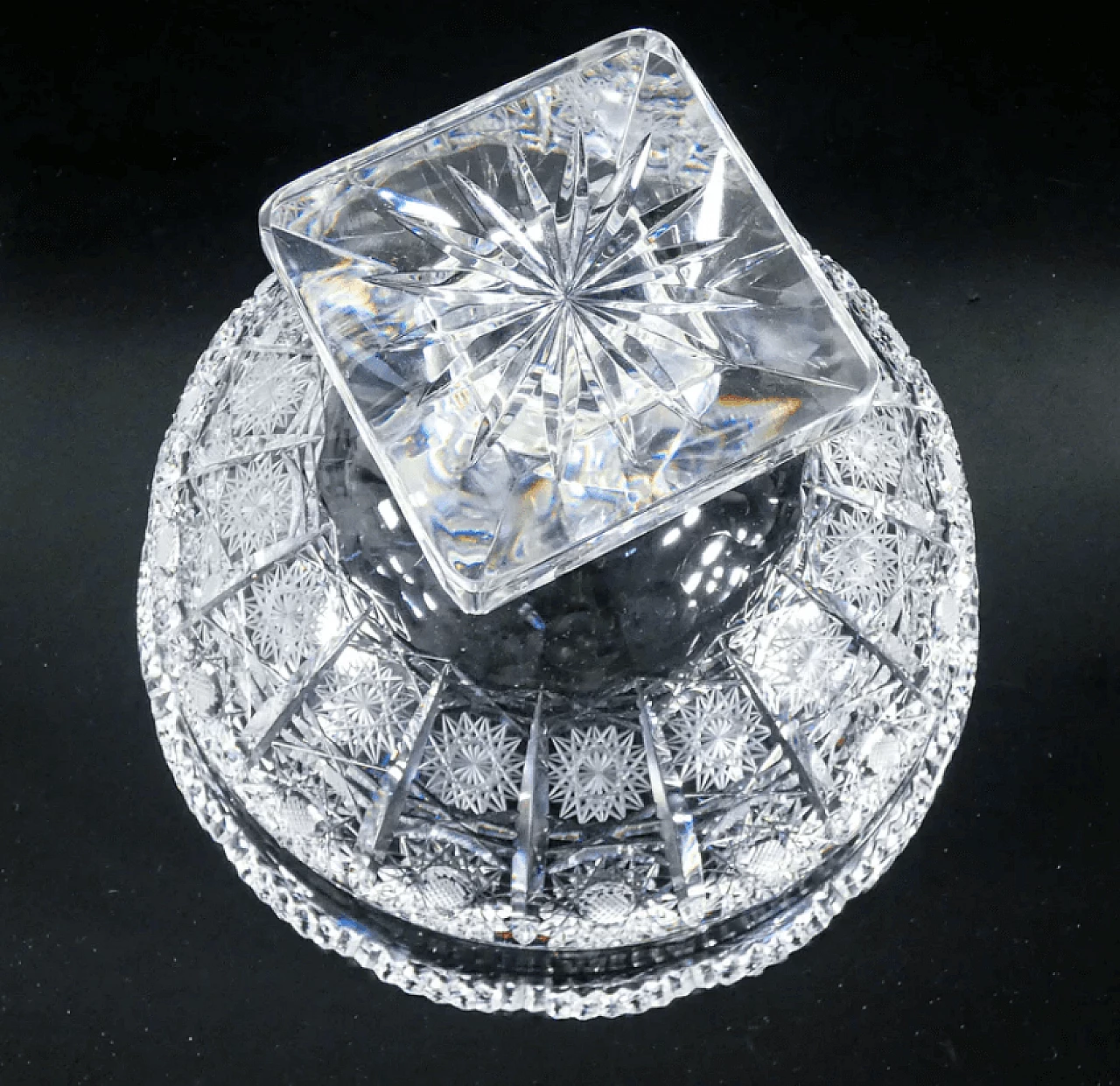 Coppa in cristallo di Boemia, metà '900 10