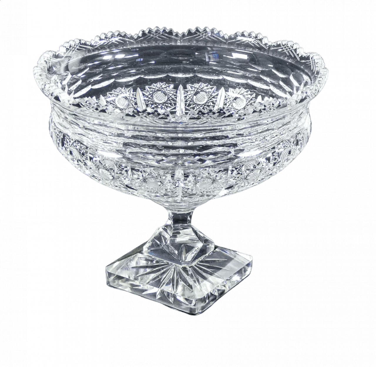 Coppa in cristallo di Boemia, metà '900 11