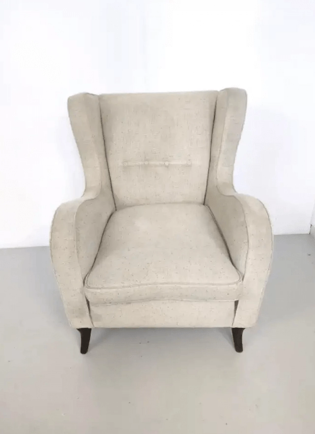 Ivory armchair in the style of Gio Ponti, 1940s 6
