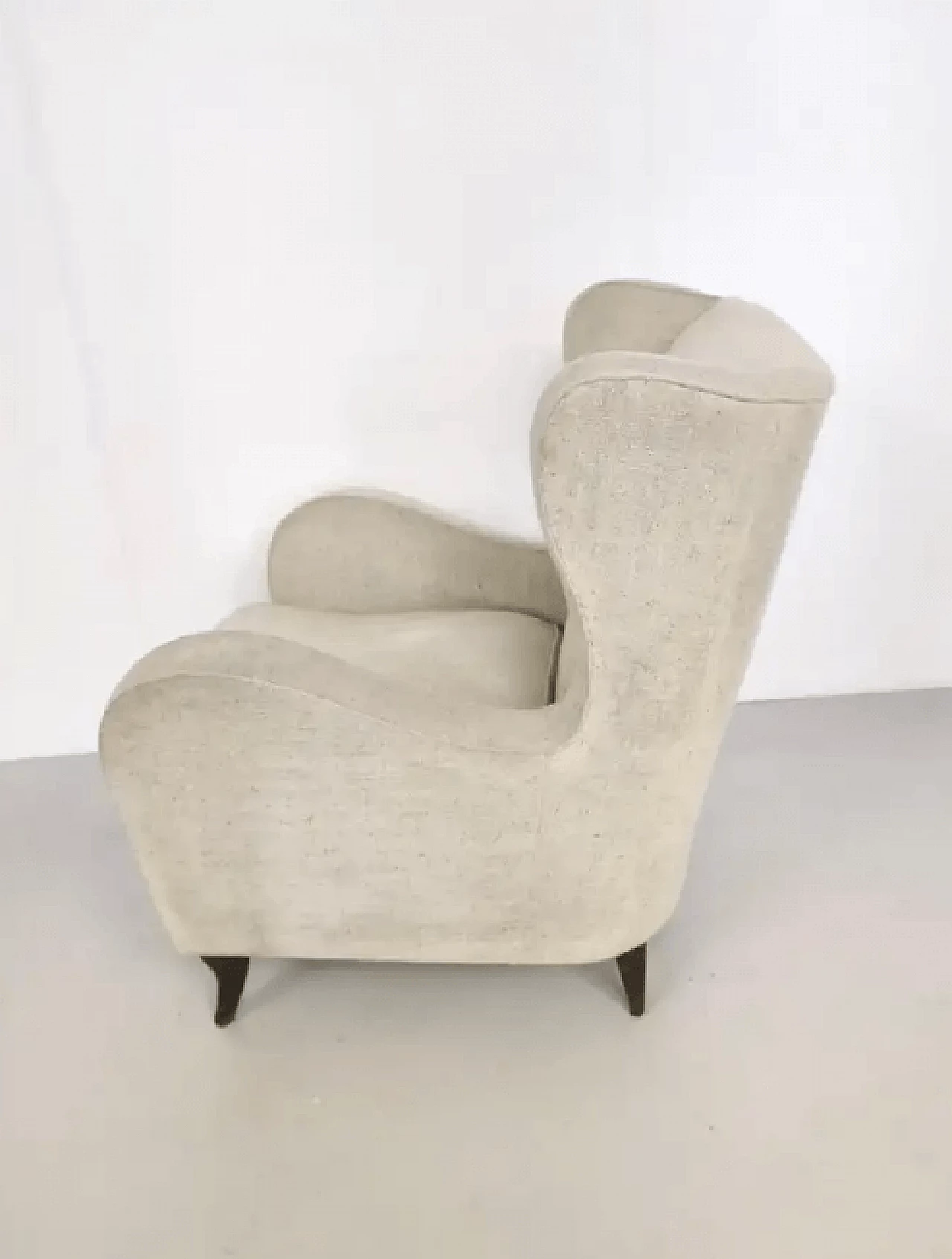 Ivory armchair in the style of Gio Ponti, 1940s 7