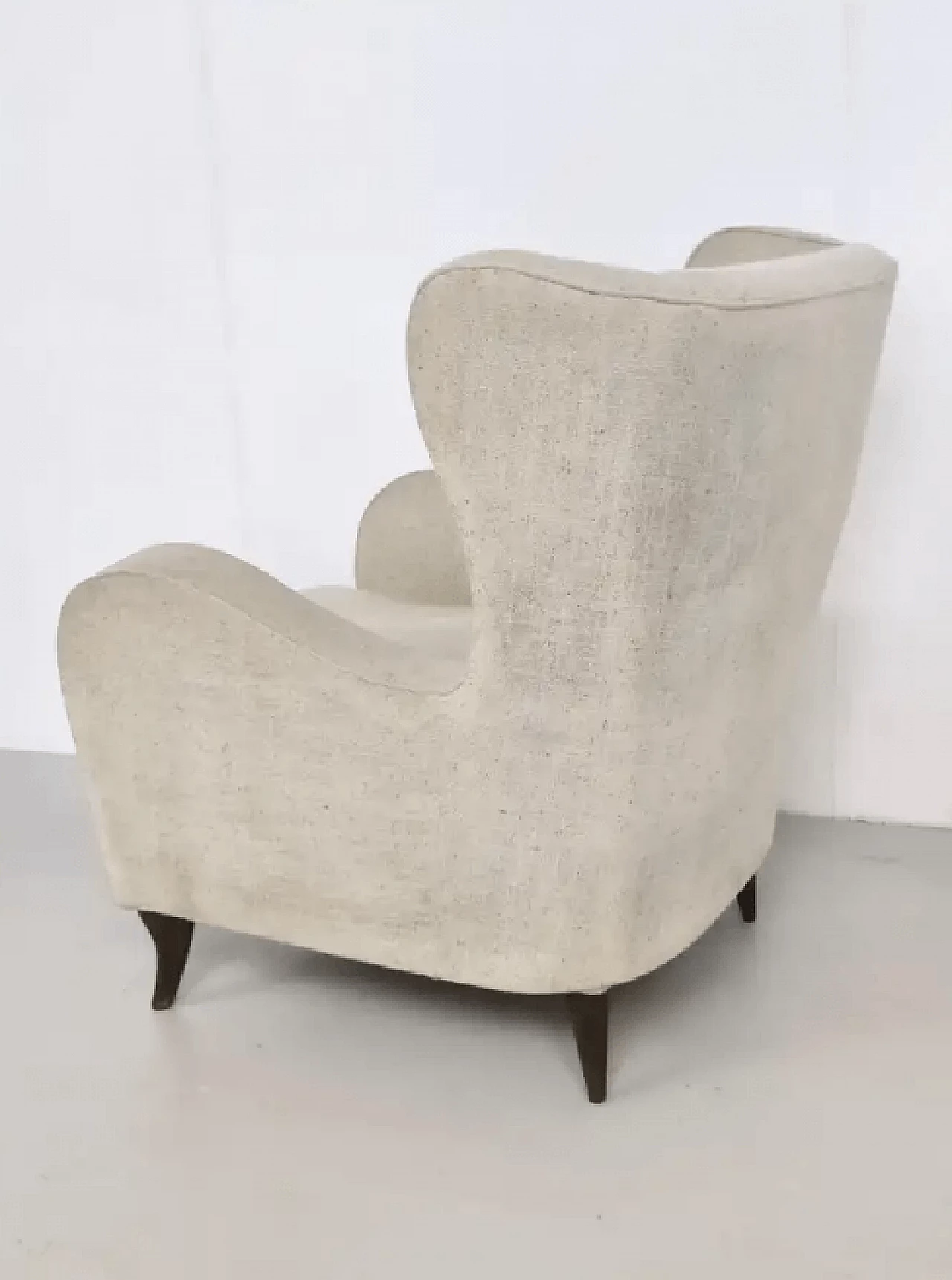 Ivory armchair in the style of Gio Ponti, 1940s 8