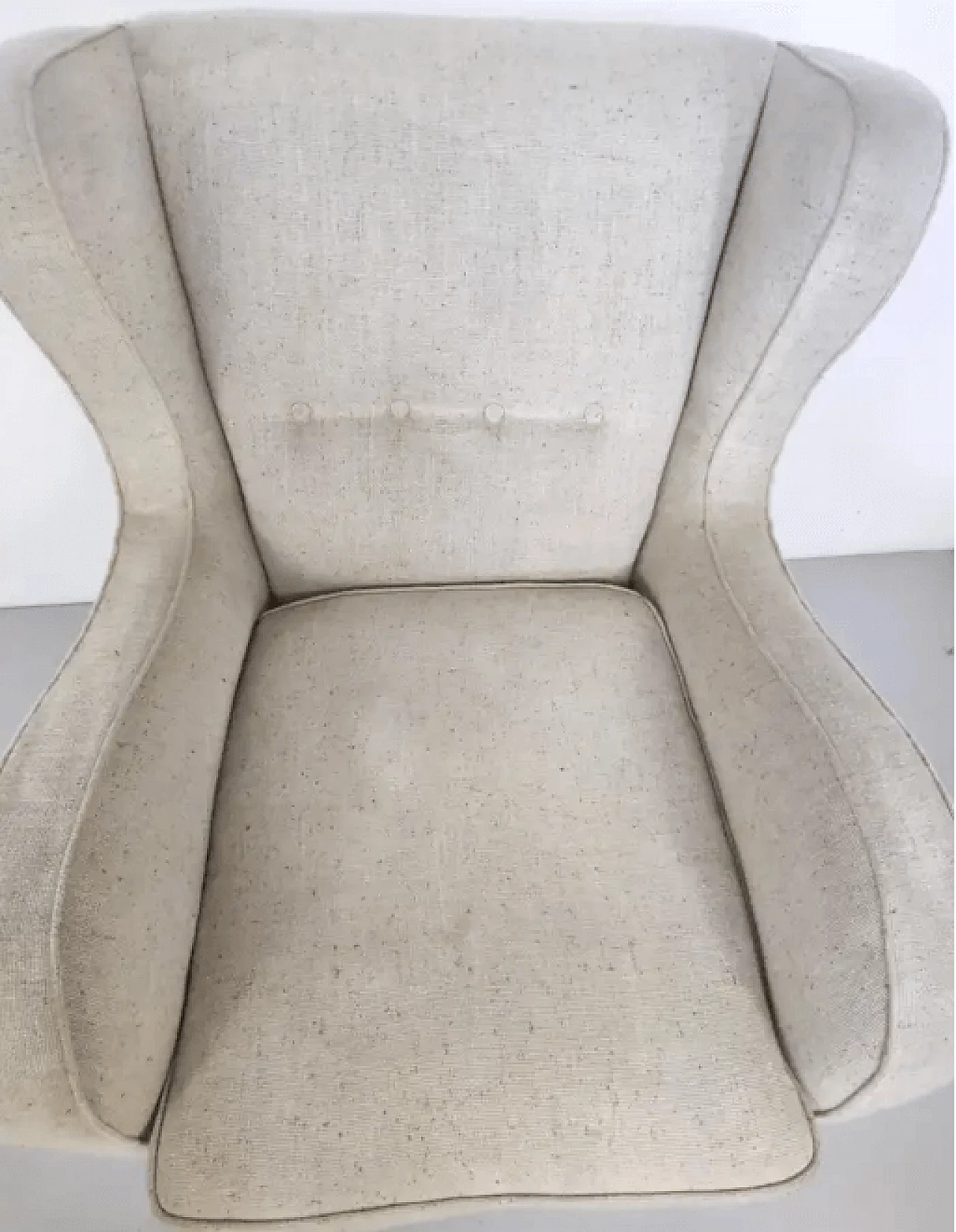 Ivory armchair in the style of Gio Ponti, 1940s 9